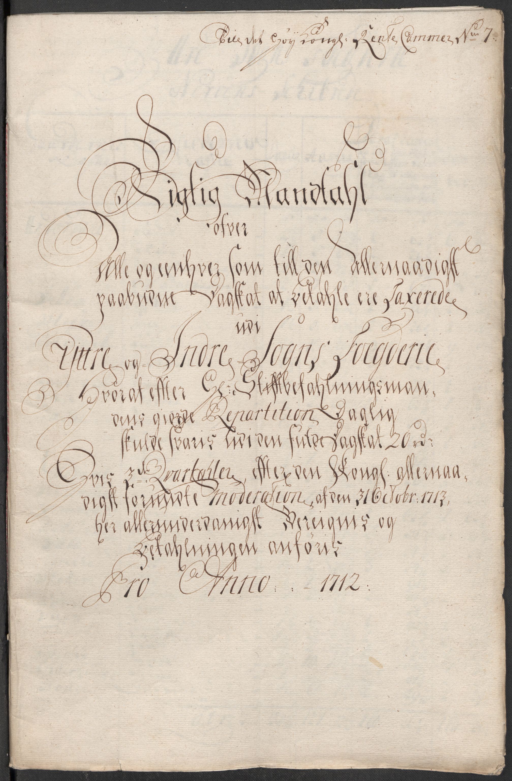 Rentekammeret inntil 1814, Reviderte regnskaper, Fogderegnskap, RA/EA-4092/R52/L3319: Fogderegnskap Sogn, 1713-1714, p. 167