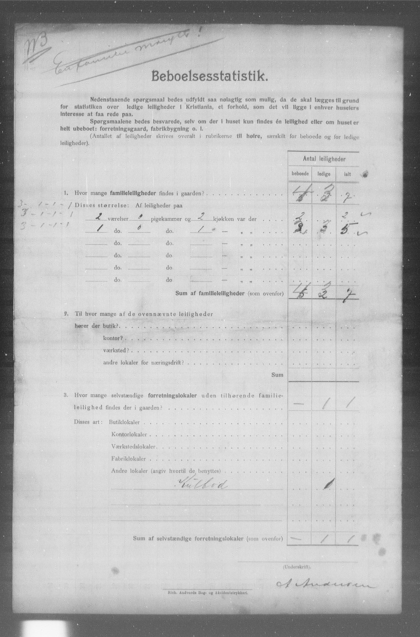 OBA, Municipal Census 1904 for Kristiania, 1904, p. 24378