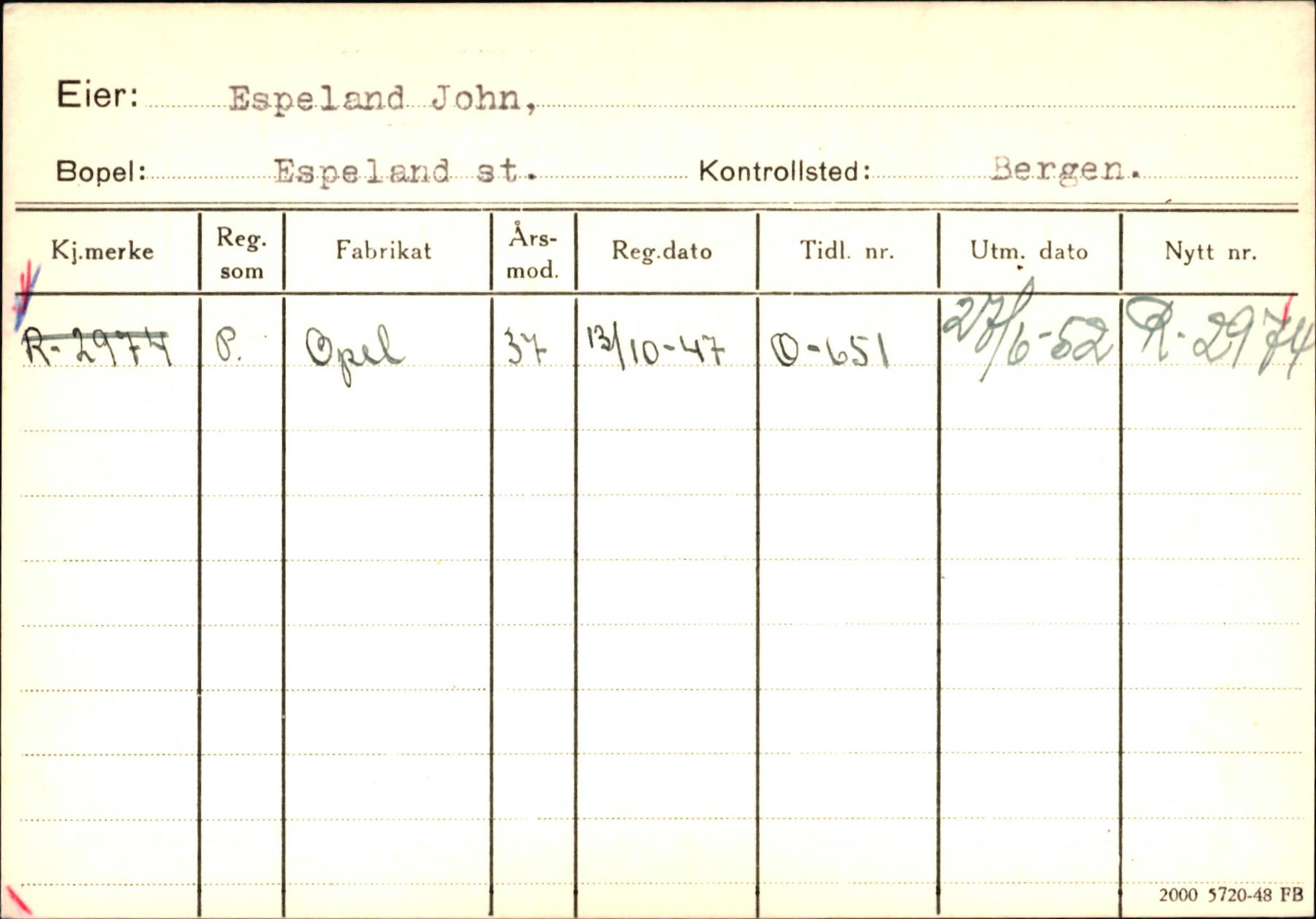 Statens vegvesen, Hordaland vegkontor, AV/SAB-A-5201/2/Ha/L0012: R-eierkort E-F, 1920-1971, p. 104