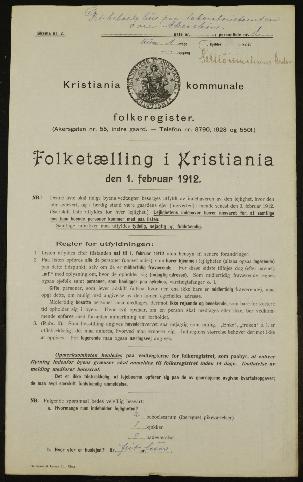 OBA, Municipal Census 1912 for Kristiania, 1912, p. 24187