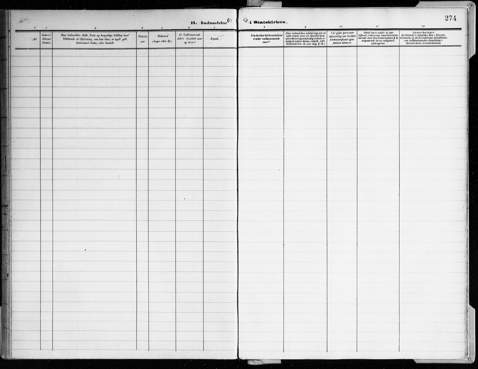 Årstad Sokneprestembete, AV/SAB-A-79301/H/Haa/L0003: Parish register (official) no. A 3, 1914-1919, p. 274