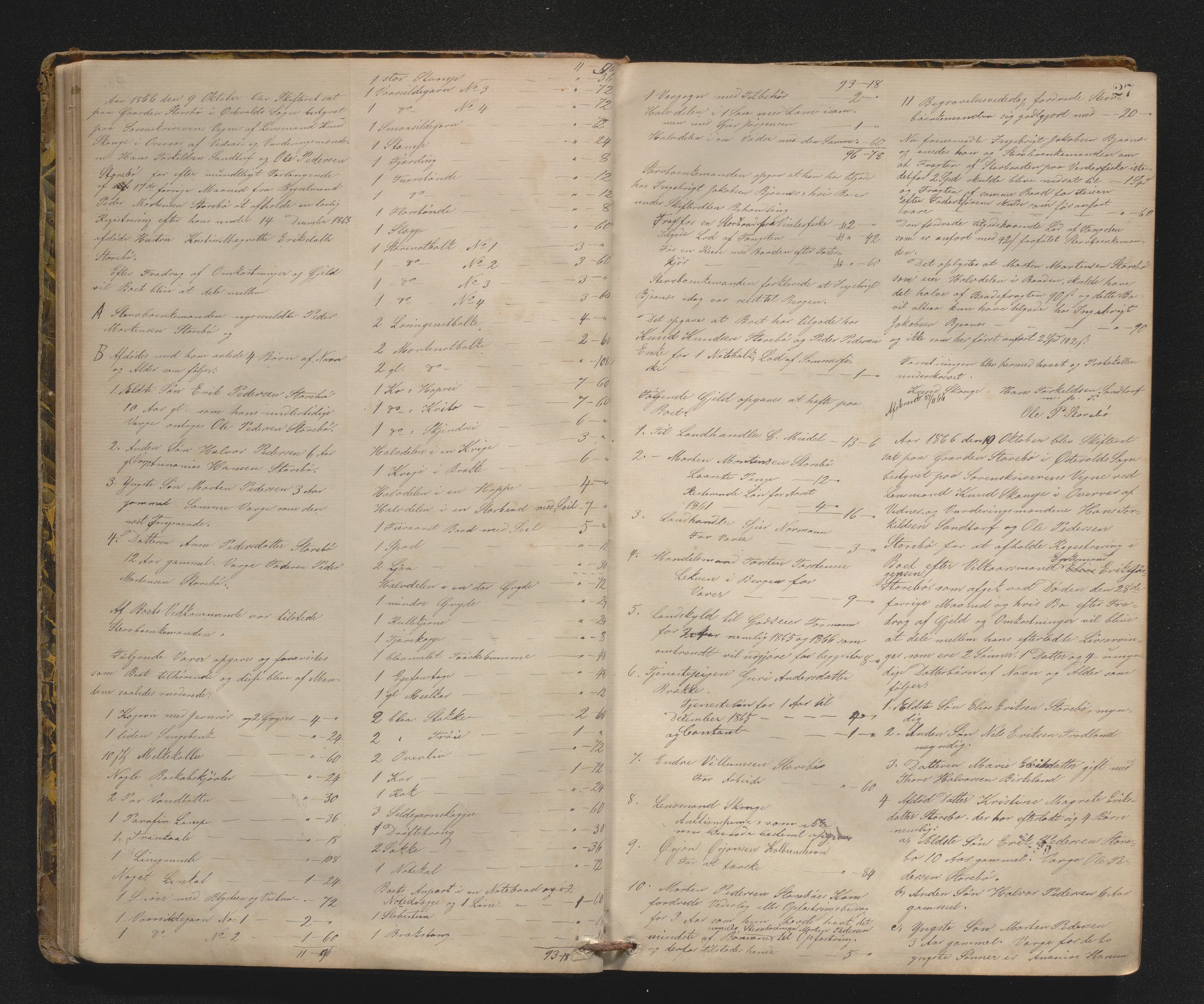Lensmannen i Sund og Austevoll, AV/SAB-A-35201/0006/L0010: Registreringsprotokoll, 1863-1877, p. 26b-27a