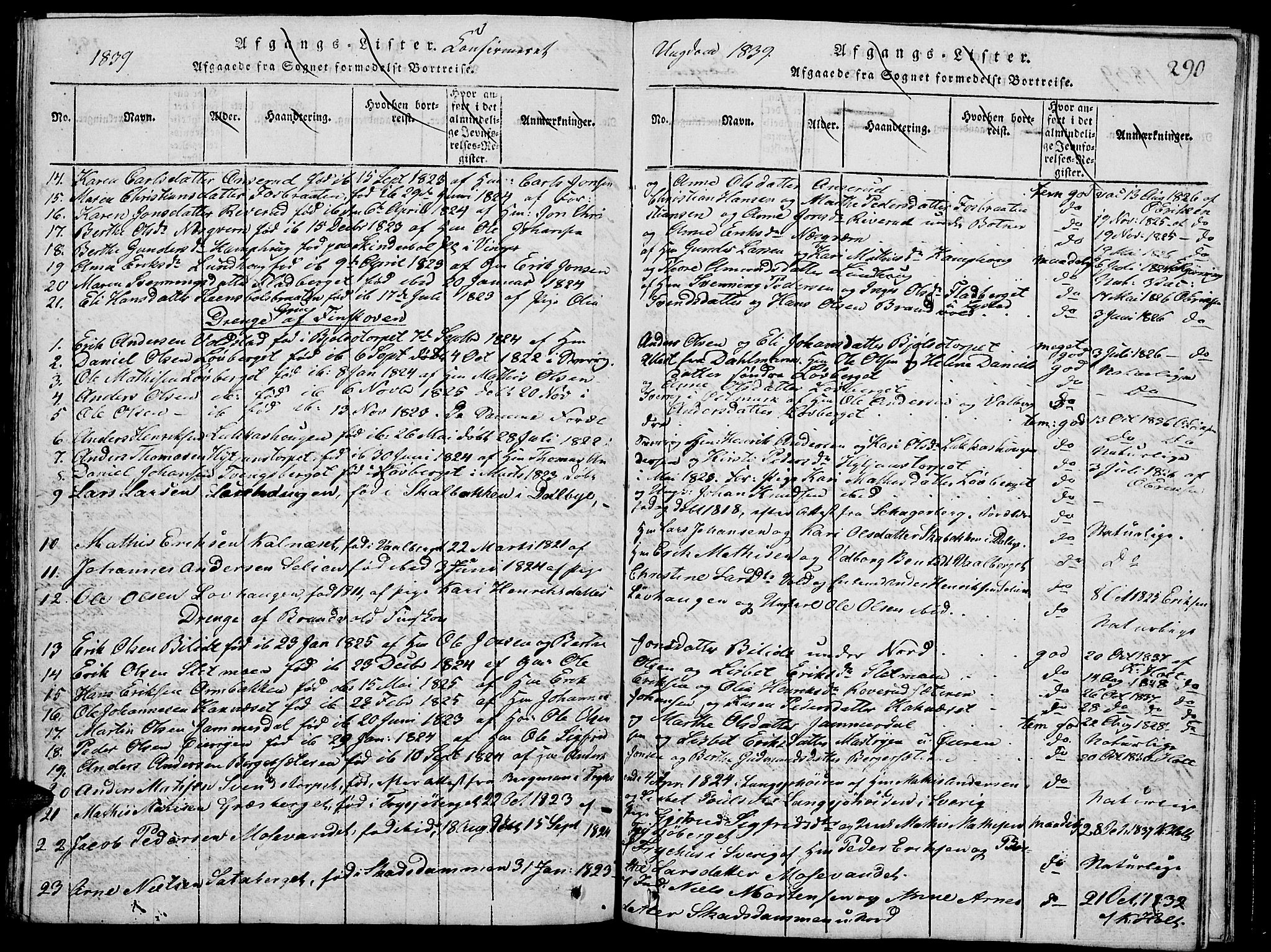 Grue prestekontor, AV/SAH-PREST-036/H/Ha/Hab/L0001: Parish register (copy) no. 1, 1814-1841, p. 290