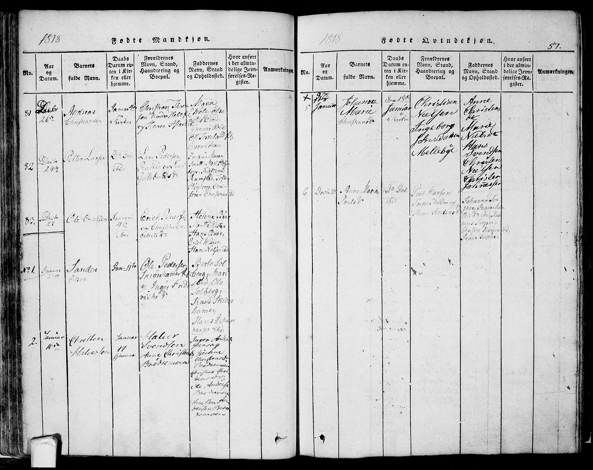 Eidsberg prestekontor Kirkebøker, AV/SAO-A-10905/F/Fa/L0007: Parish register (official) no. I 7, 1814-1832, p. 57