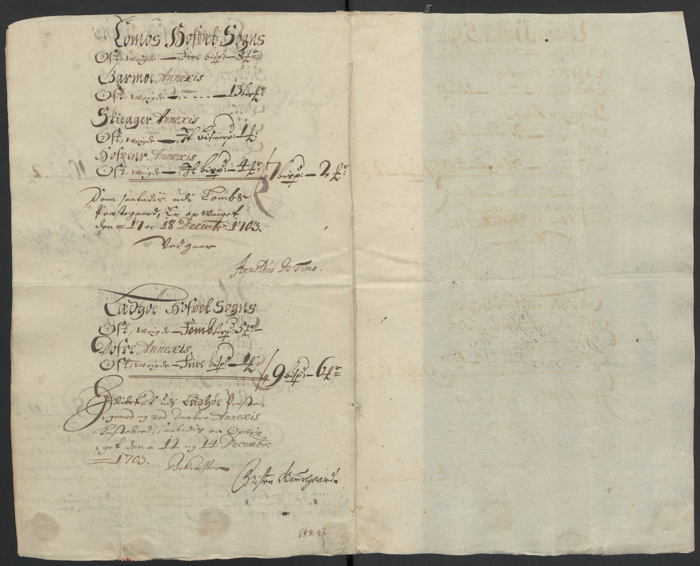 Rentekammeret inntil 1814, Reviderte regnskaper, Fogderegnskap, AV/RA-EA-4092/R17/L1176: Fogderegnskap Gudbrandsdal, 1703, p. 129