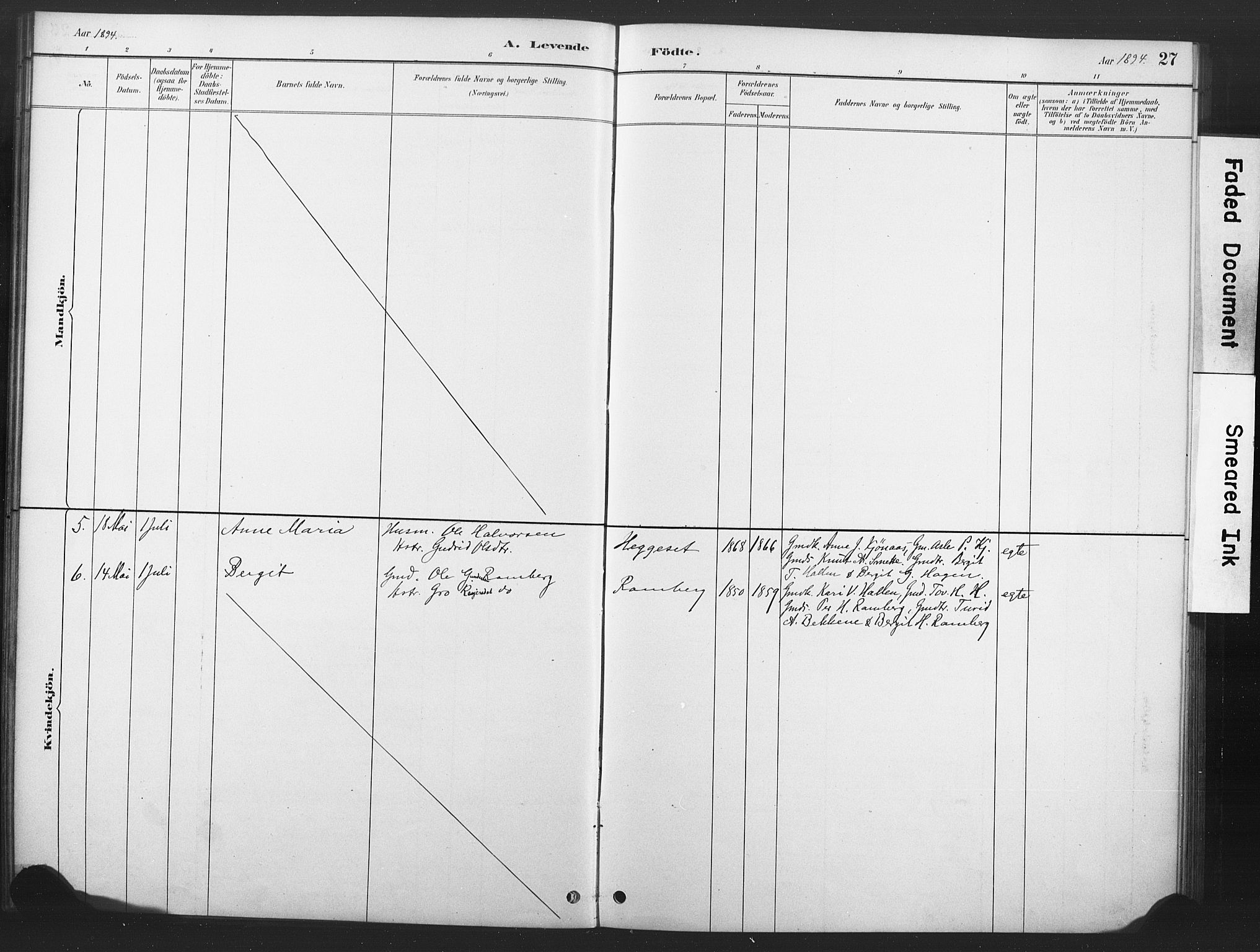 Nore kirkebøker, SAKO/A-238/F/Fd/L0001: Parish register (official) no. IV 1, 1878-1918, p. 27