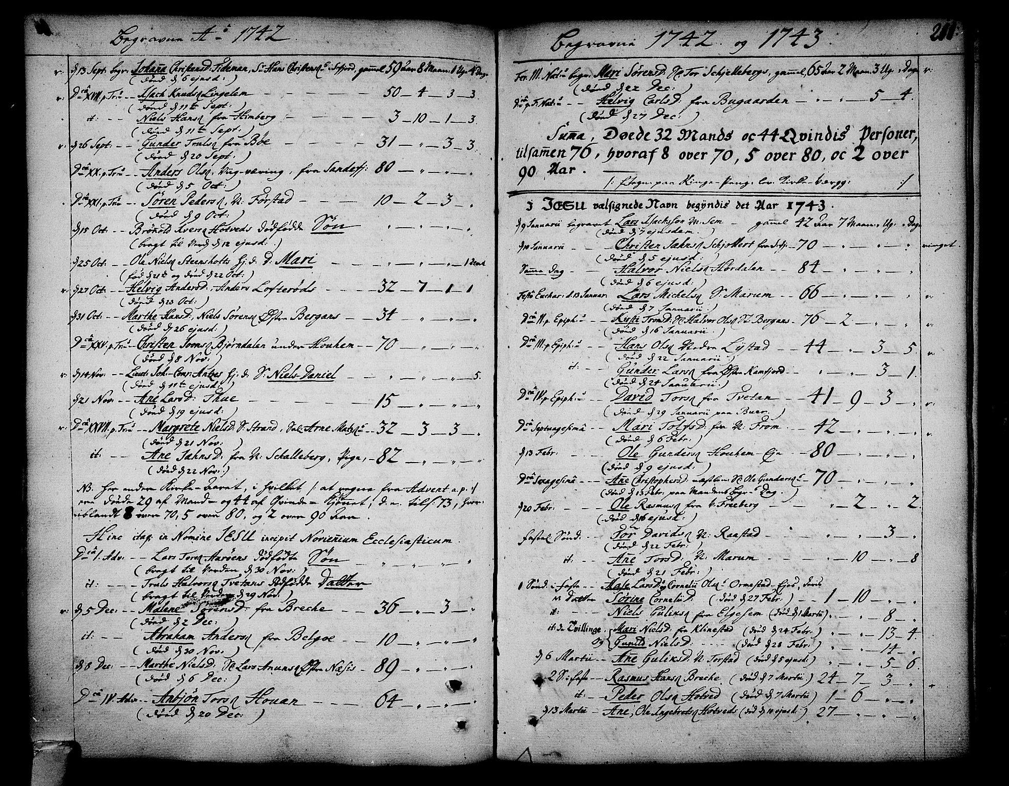 Sandar kirkebøker, SAKO/A-243/F/Fa/L0002: Parish register (official) no. 2, 1733-1788, p. 211