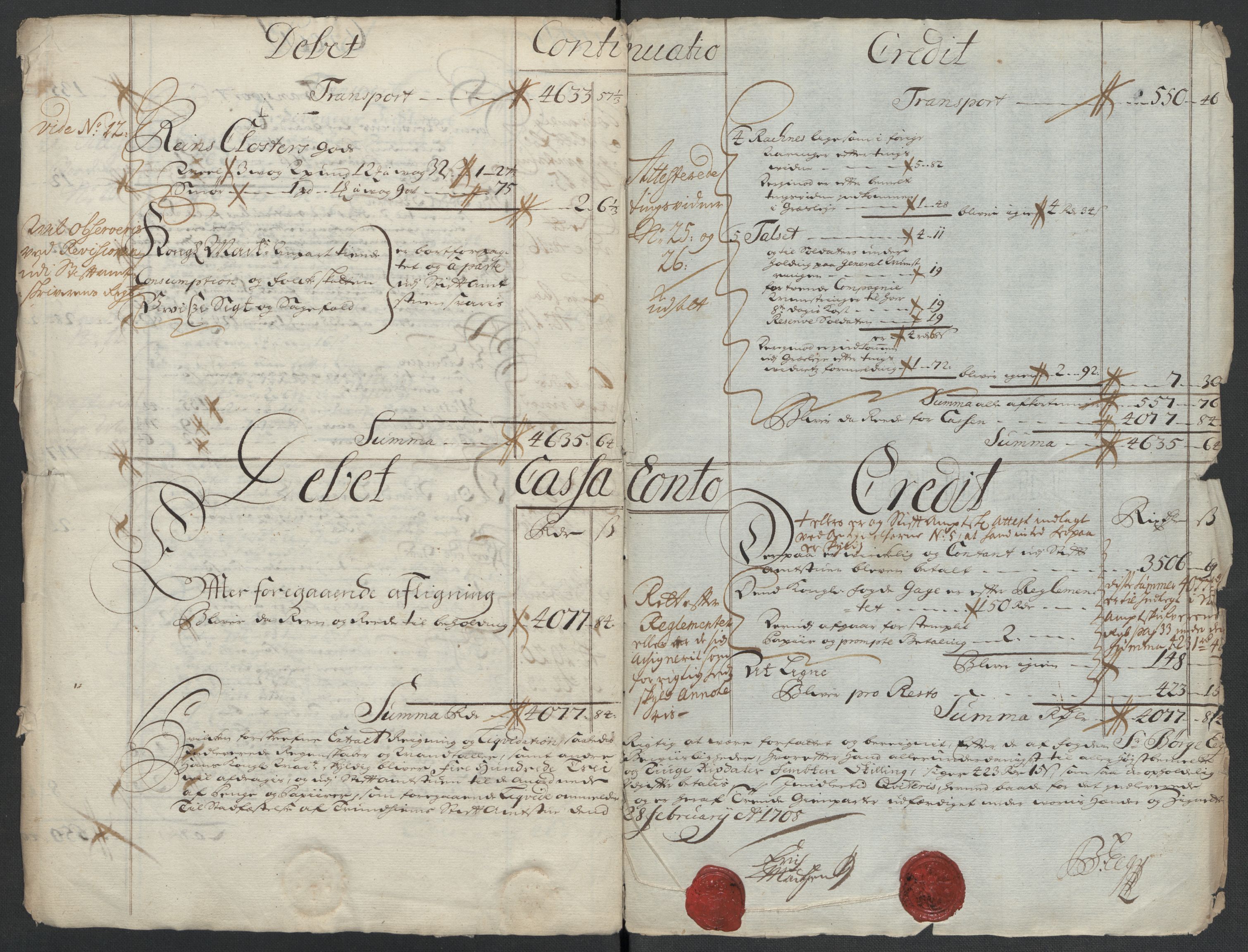 Rentekammeret inntil 1814, Reviderte regnskaper, Fogderegnskap, RA/EA-4092/R55/L3658: Fogderegnskap Romsdal, 1707-1708, p. 14