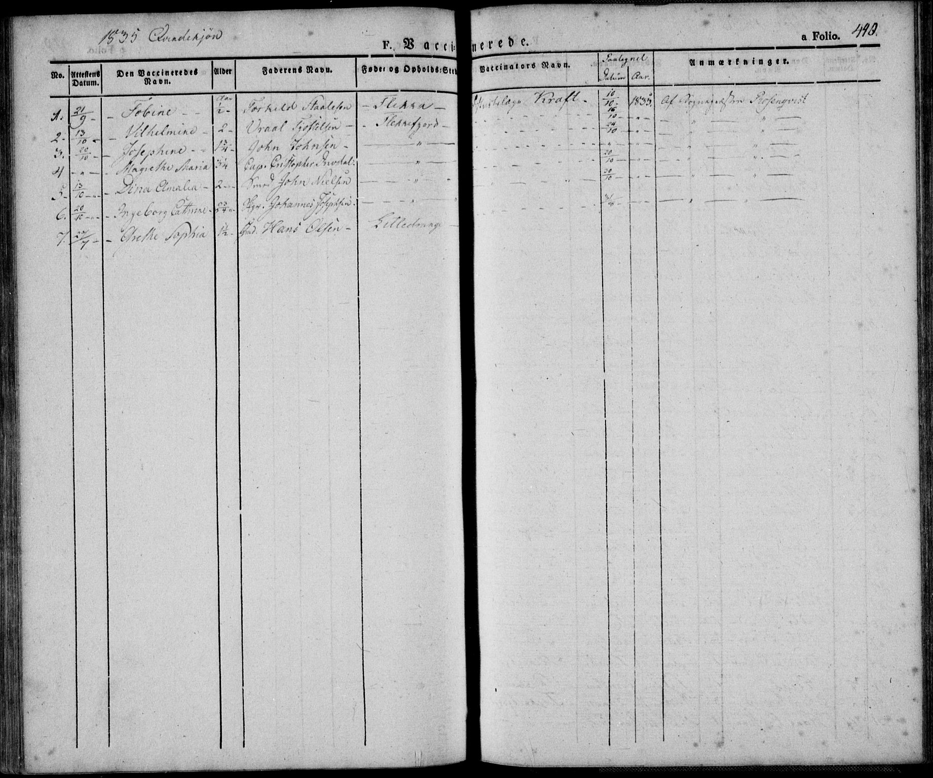 Flekkefjord sokneprestkontor, SAK/1111-0012/F/Fa/Fac/L0003: Parish register (official) no. A 3, 1826-1841, p. 440