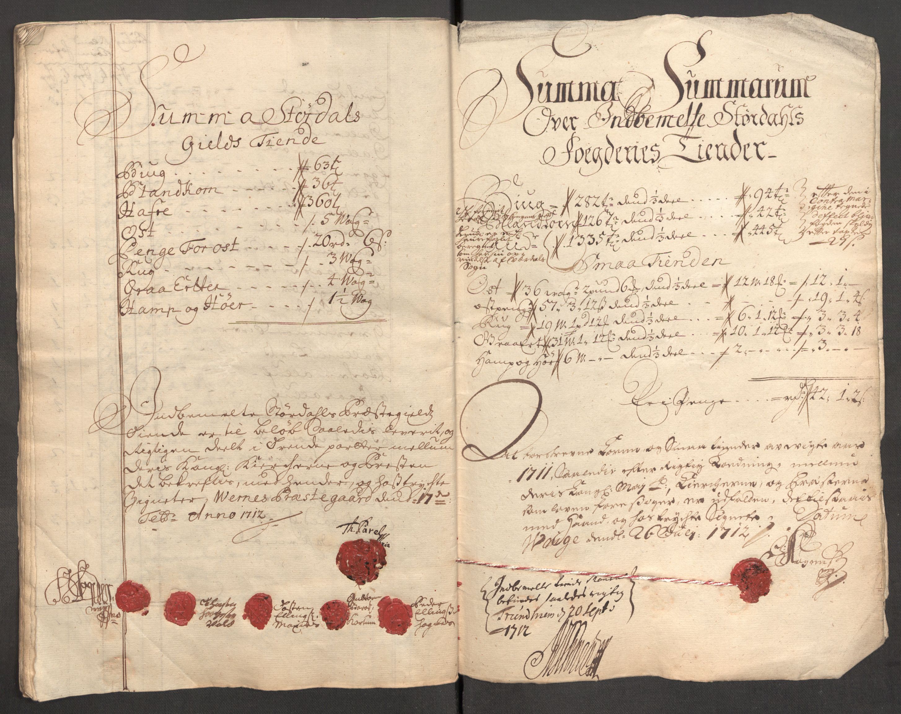 Rentekammeret inntil 1814, Reviderte regnskaper, Fogderegnskap, AV/RA-EA-4092/R62/L4201: Fogderegnskap Stjørdal og Verdal, 1711, p. 303