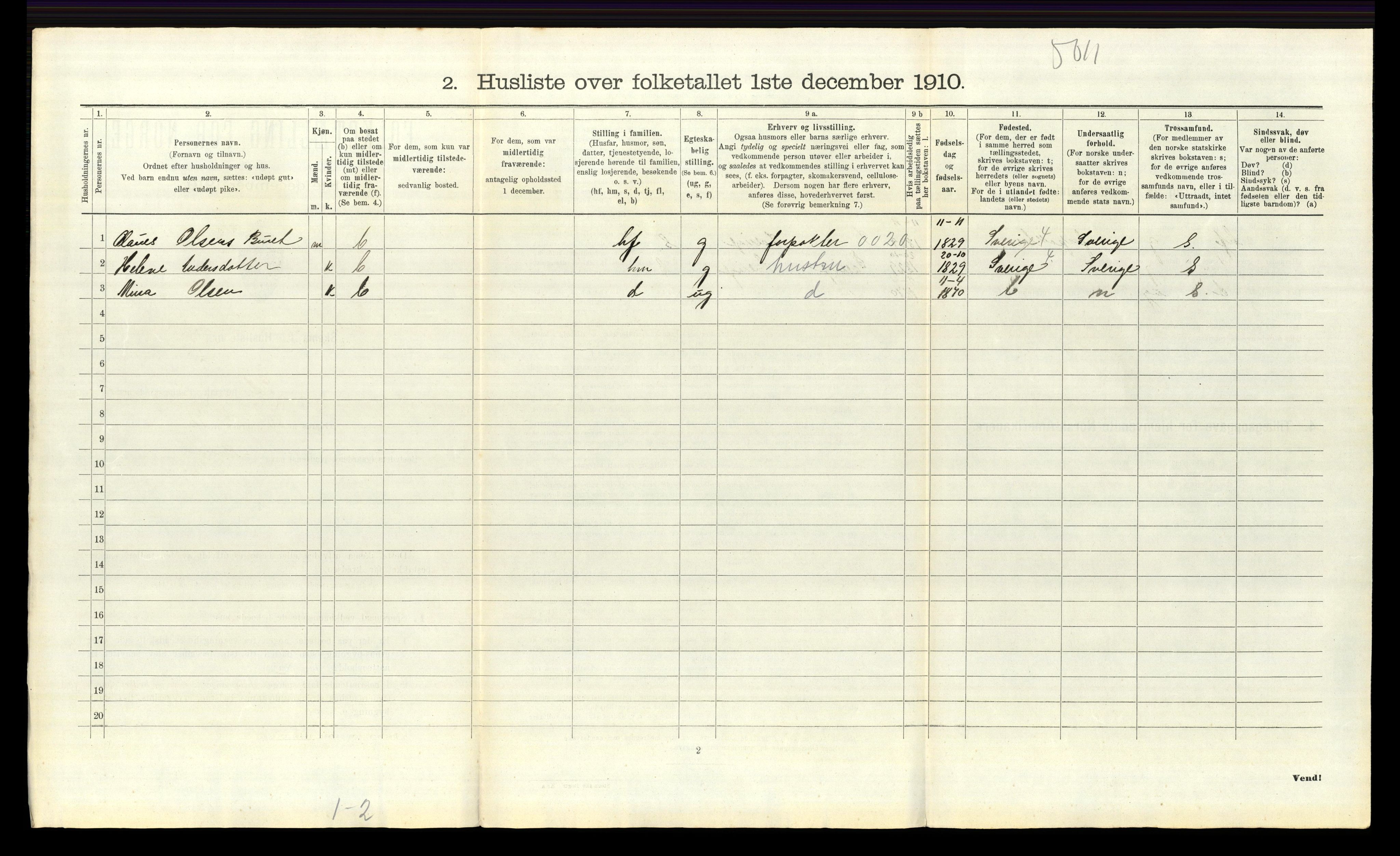 RA, 1910 census for Idd, 1910, p. 1295