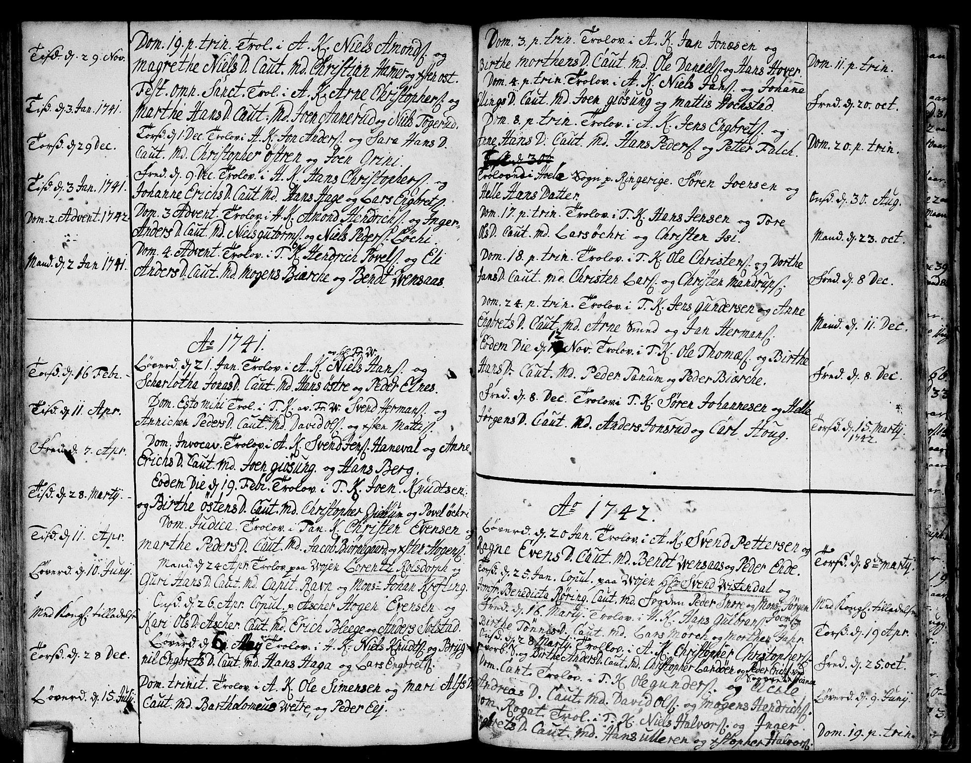 Asker prestekontor Kirkebøker, SAO/A-10256a/F/Fa/L0001: Parish register (official) no. I 1, 1726-1744, p. 92