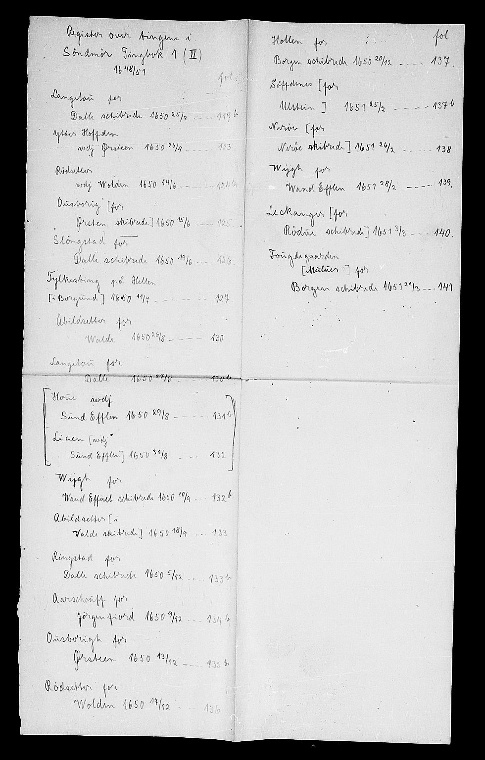 Sunnmøre sorenskriveri, AV/SAT-A-0005/1/1A/L0001: Tingbok 01, 1648-1651