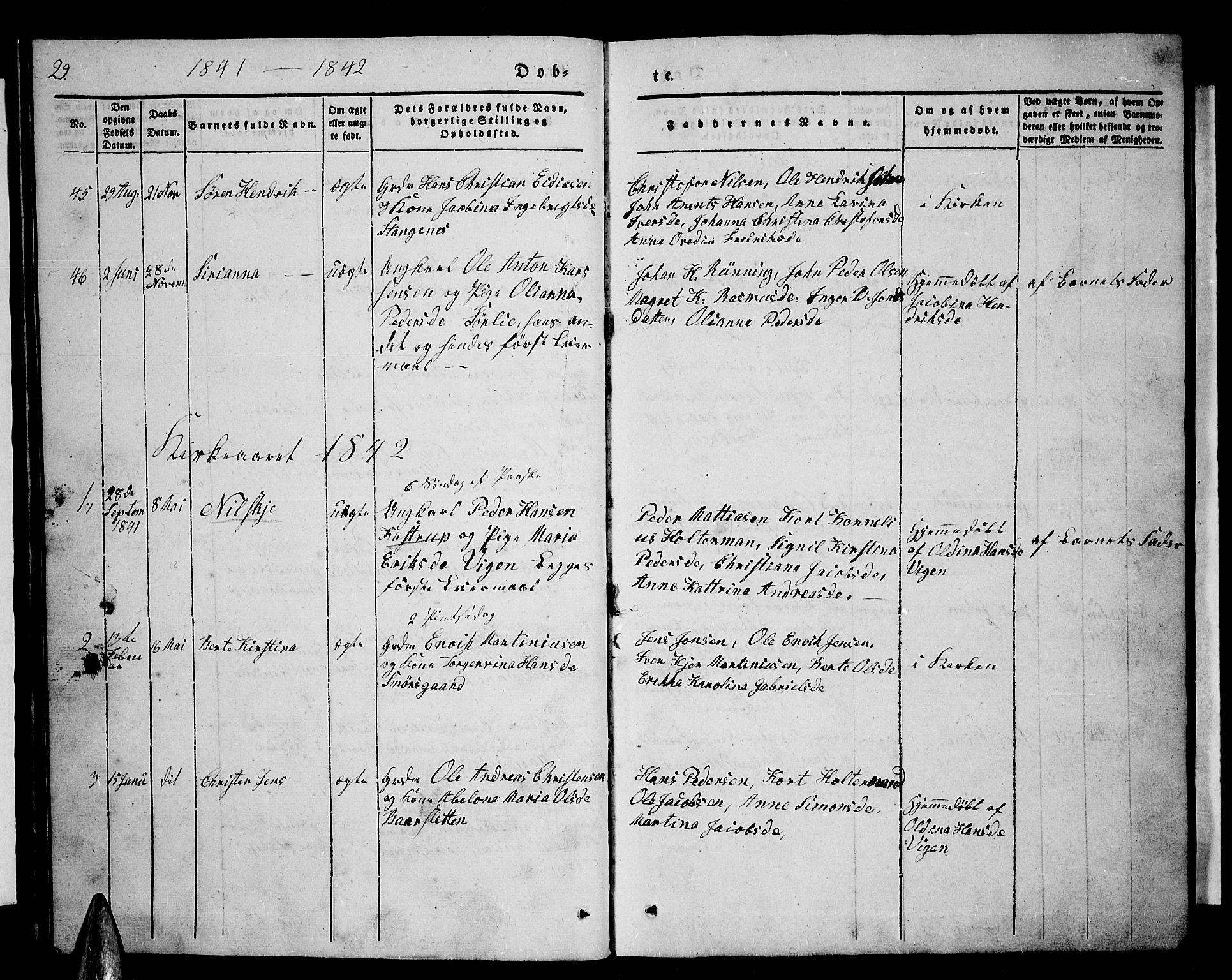 Tranøy sokneprestkontor, SATØ/S-1313/I/Ia/Iab/L0001klokker: Parish register (copy) no. 1, 1835-1853, p. 29
