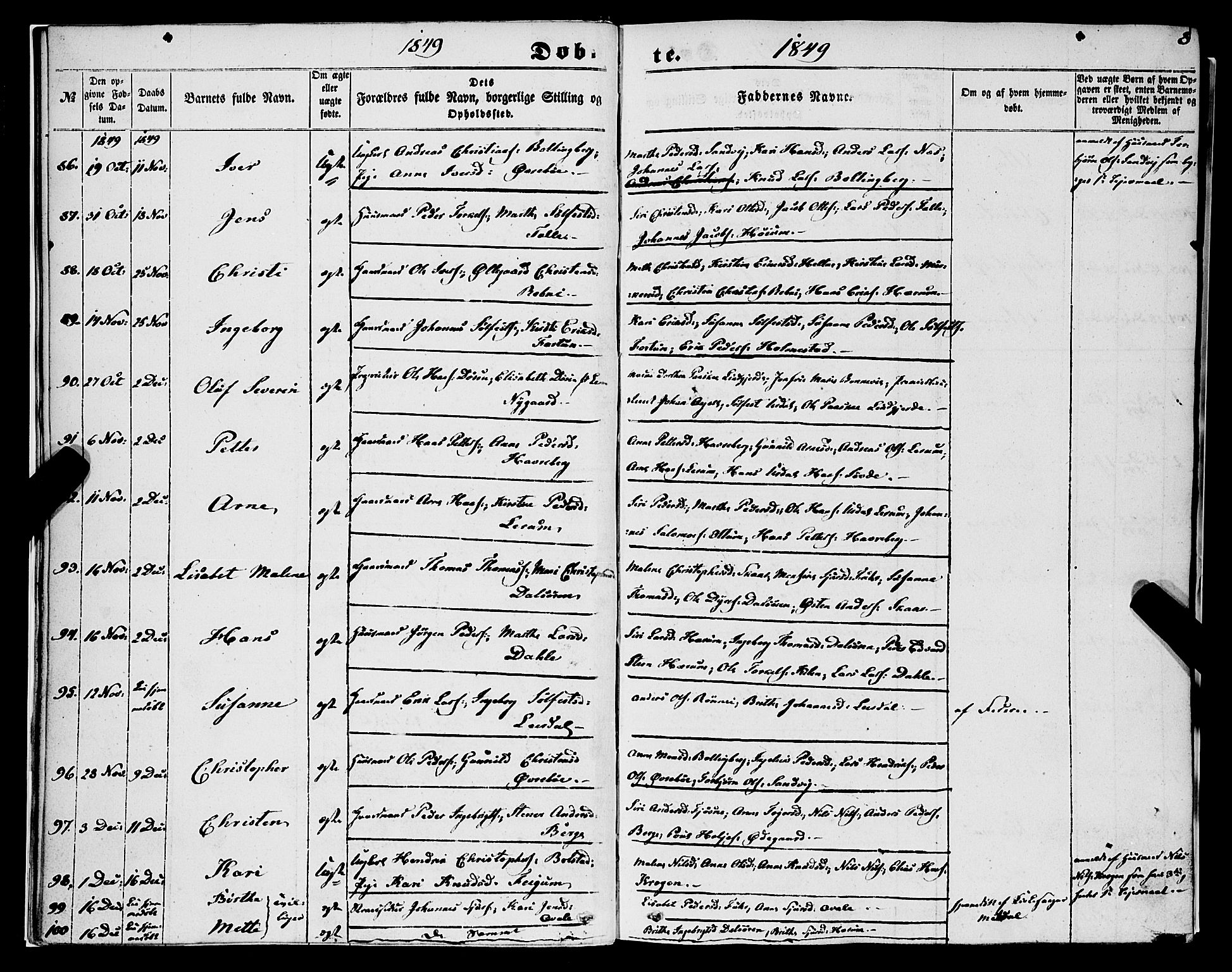 Luster sokneprestembete, SAB/A-81101/H/Haa/Haaa/L0007: Parish register (official) no. A 7, 1849-1859, p. 8