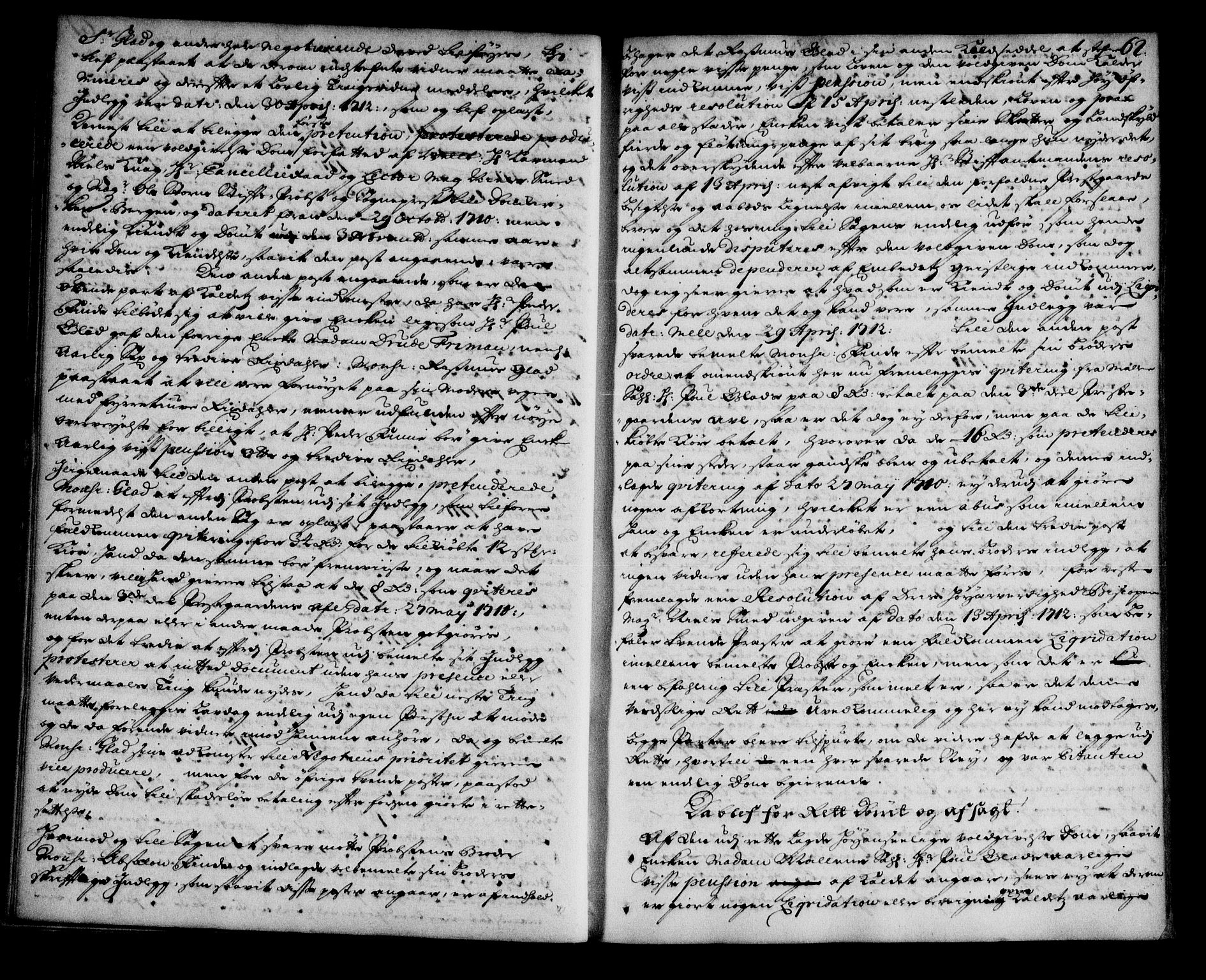 Nordfjord sorenskriveri, SAB/A-2801/01/01a/L0018: Tingbøker (justisprotokoller), 1711-1713, p. 61b-62a