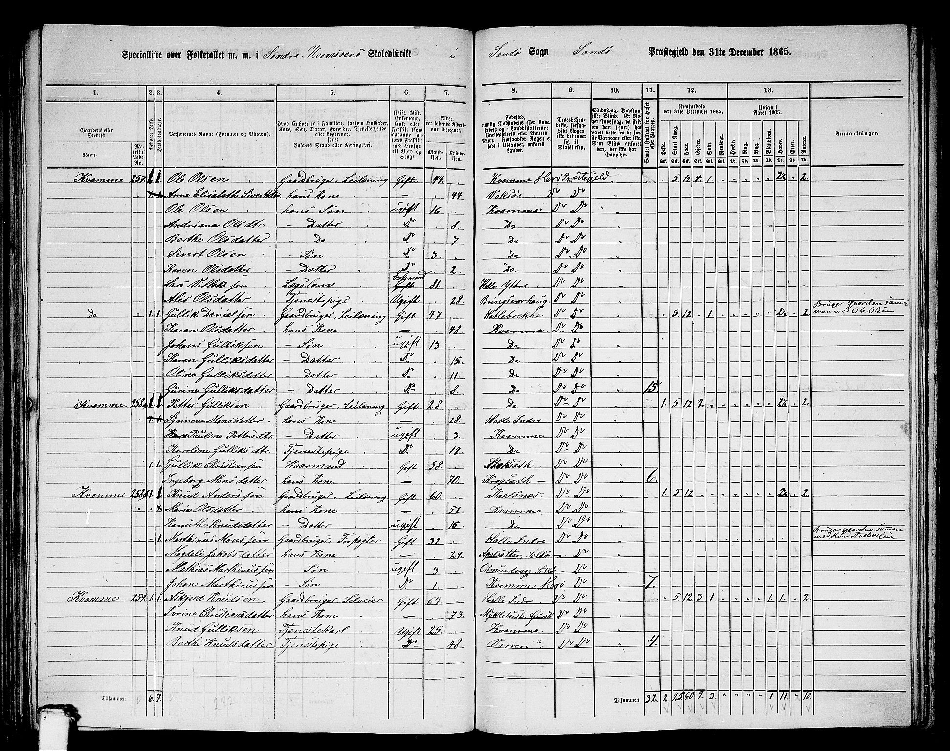 RA, 1865 census for Herøy, 1865, p. 148