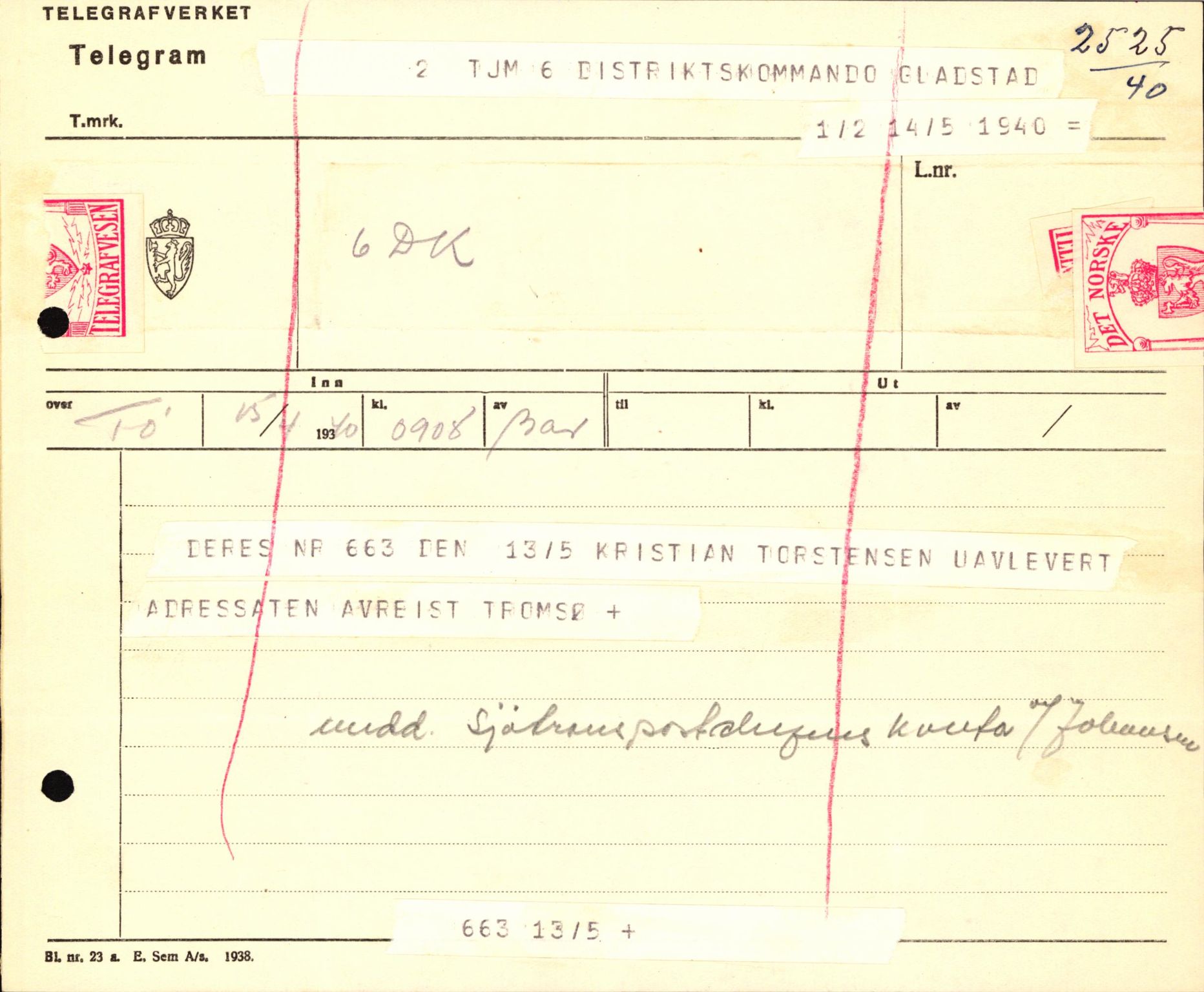 Forsvaret, Forsvarets krigshistoriske avdeling, AV/RA-RAFA-2017/Y/Yb/L0123: II-C-11-600  -  6. Divisjon med avdelinger, 1940, p. 518