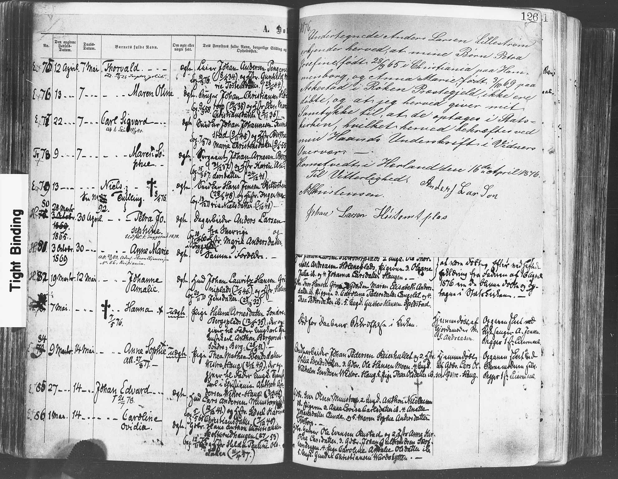 Eidsberg prestekontor Kirkebøker, SAO/A-10905/F/Fa/L0011: Parish register (official) no. I 11, 1867-1878, p. 126