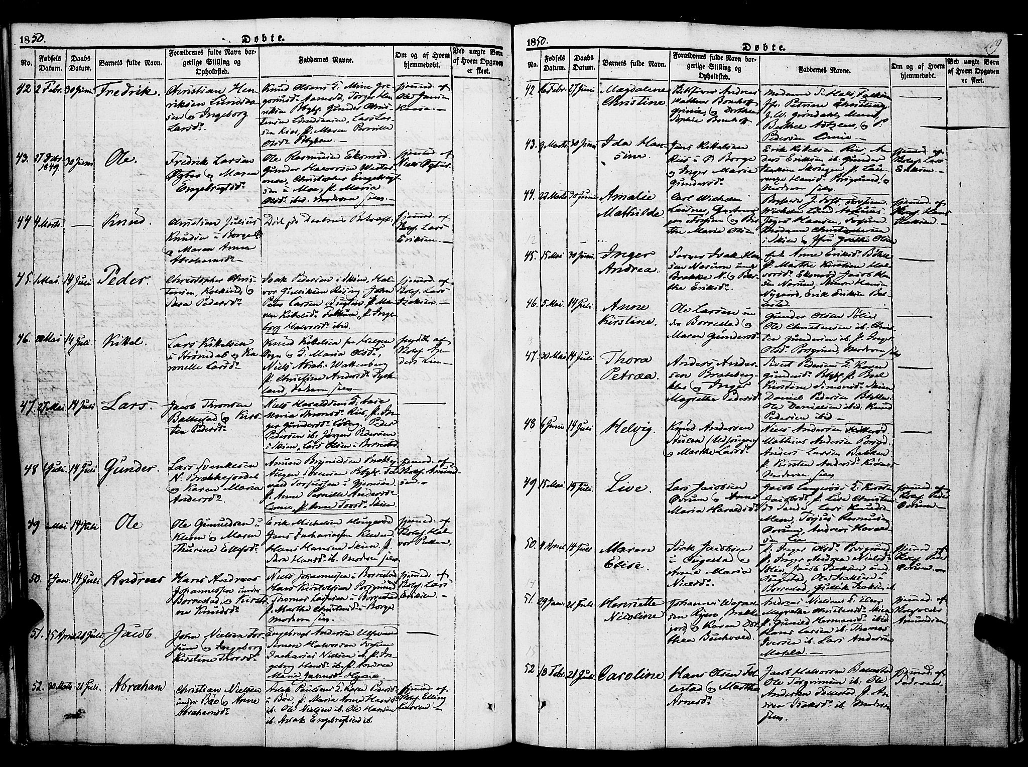 Gjerpen kirkebøker, AV/SAKO-A-265/F/Fa/L0007a: Parish register (official) no. I 7A, 1834-1857, p. 119