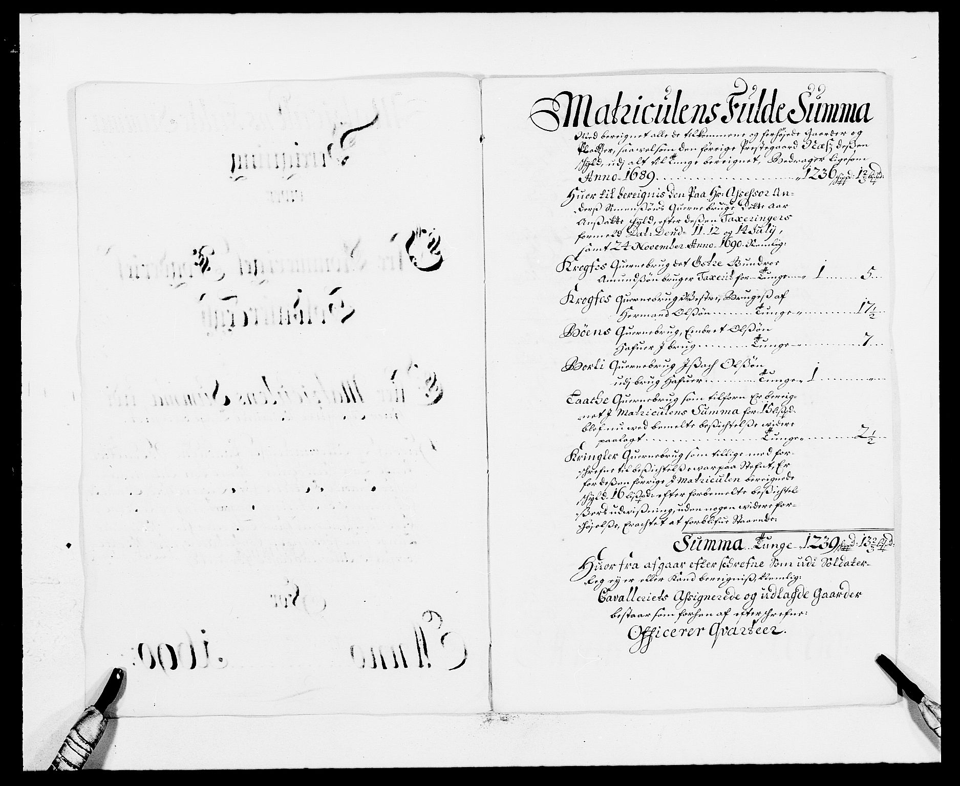 Rentekammeret inntil 1814, Reviderte regnskaper, Fogderegnskap, AV/RA-EA-4092/R12/L0702: Fogderegnskap Øvre Romerike, 1690, p. 177