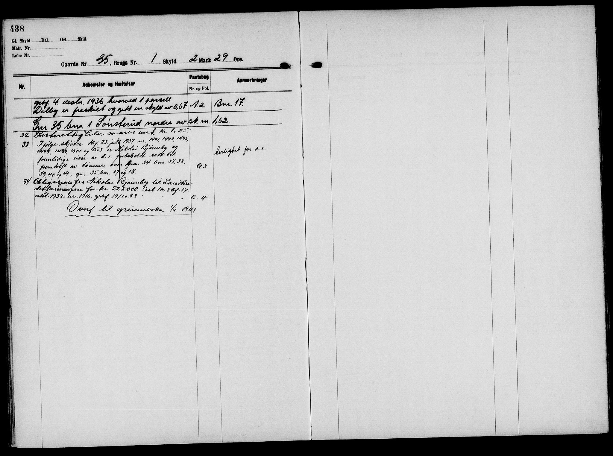 Solør tingrett, AV/SAH-TING-008/H/Ha/Hak/L0002: Mortgage register no. II, 1900-1935, p. 438