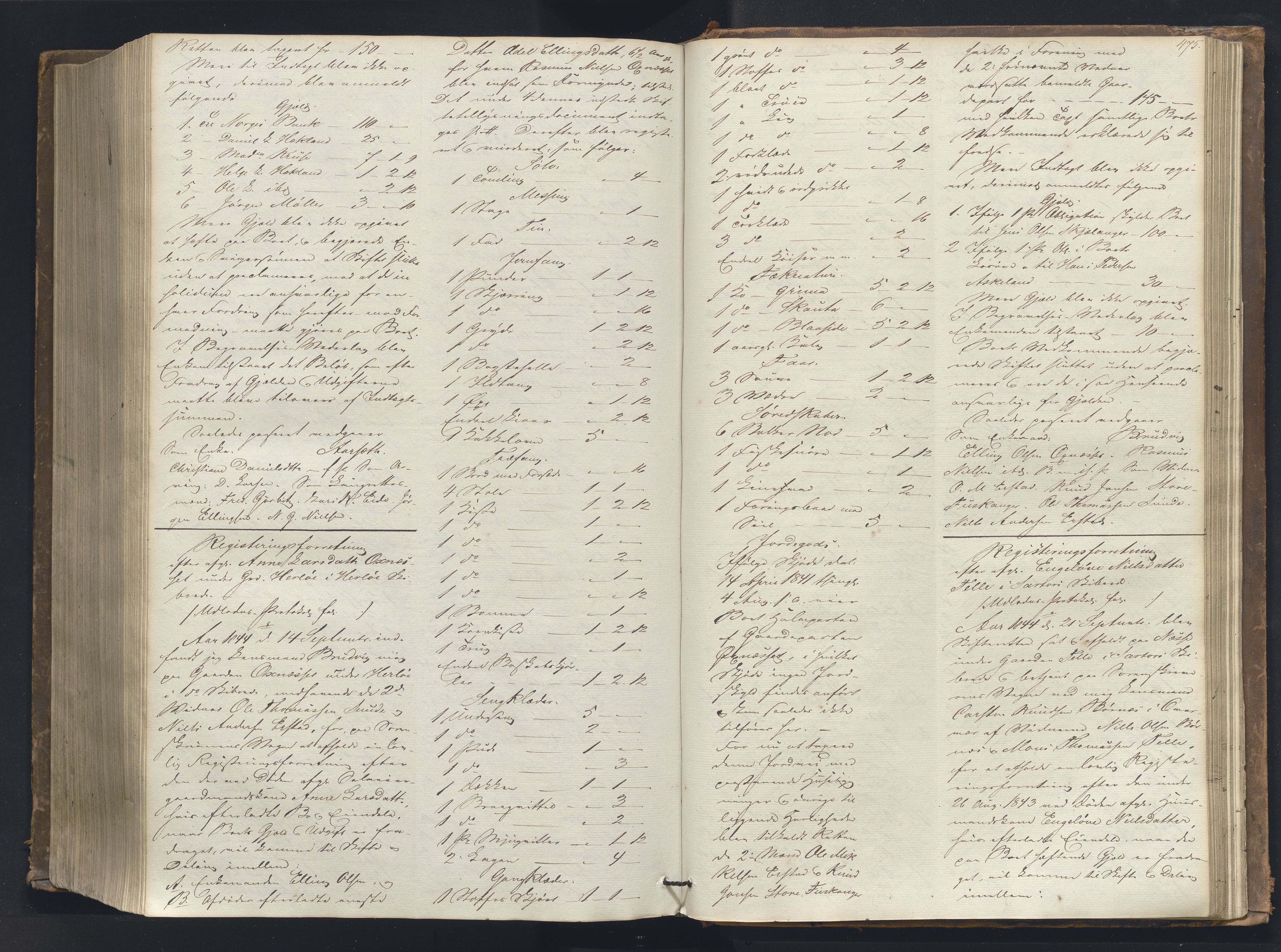 Nordhordland sorenskrivar, AV/SAB-A-2901/1/H/Hb/L0001: Registreringsprotokollar, 1841-1845, p. 475