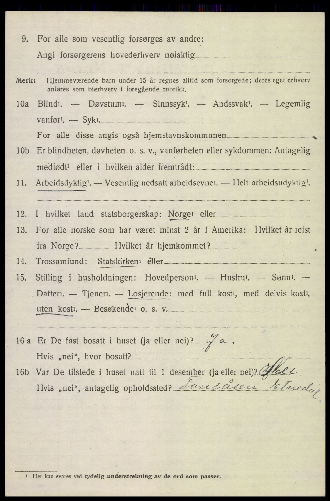 SAH, 1920 census for Sør-Aurdal, 1920, p. 6266