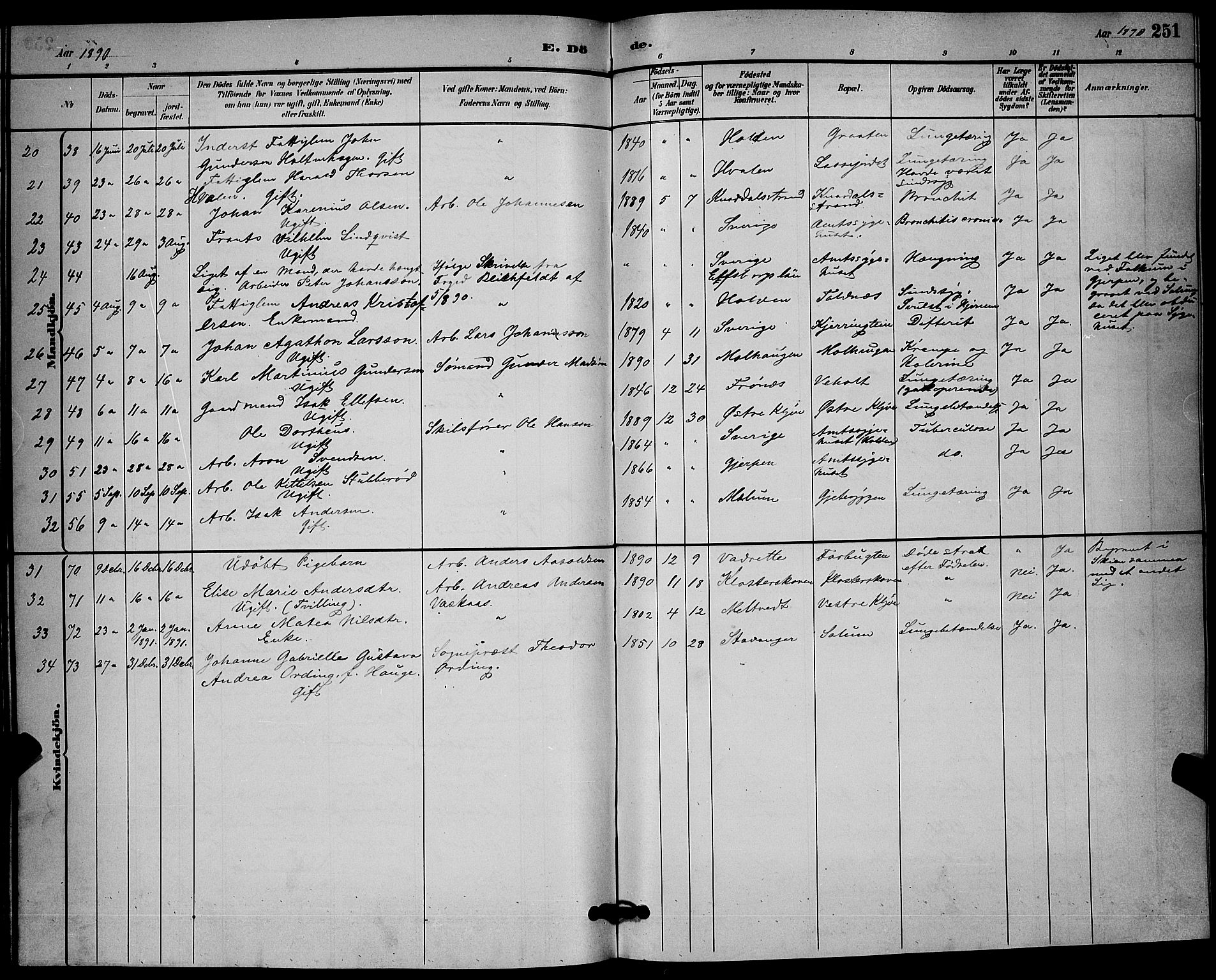 Solum kirkebøker, SAKO/A-306/G/Ga/L0007: Parish register (copy) no. I 7, 1884-1898, p. 251