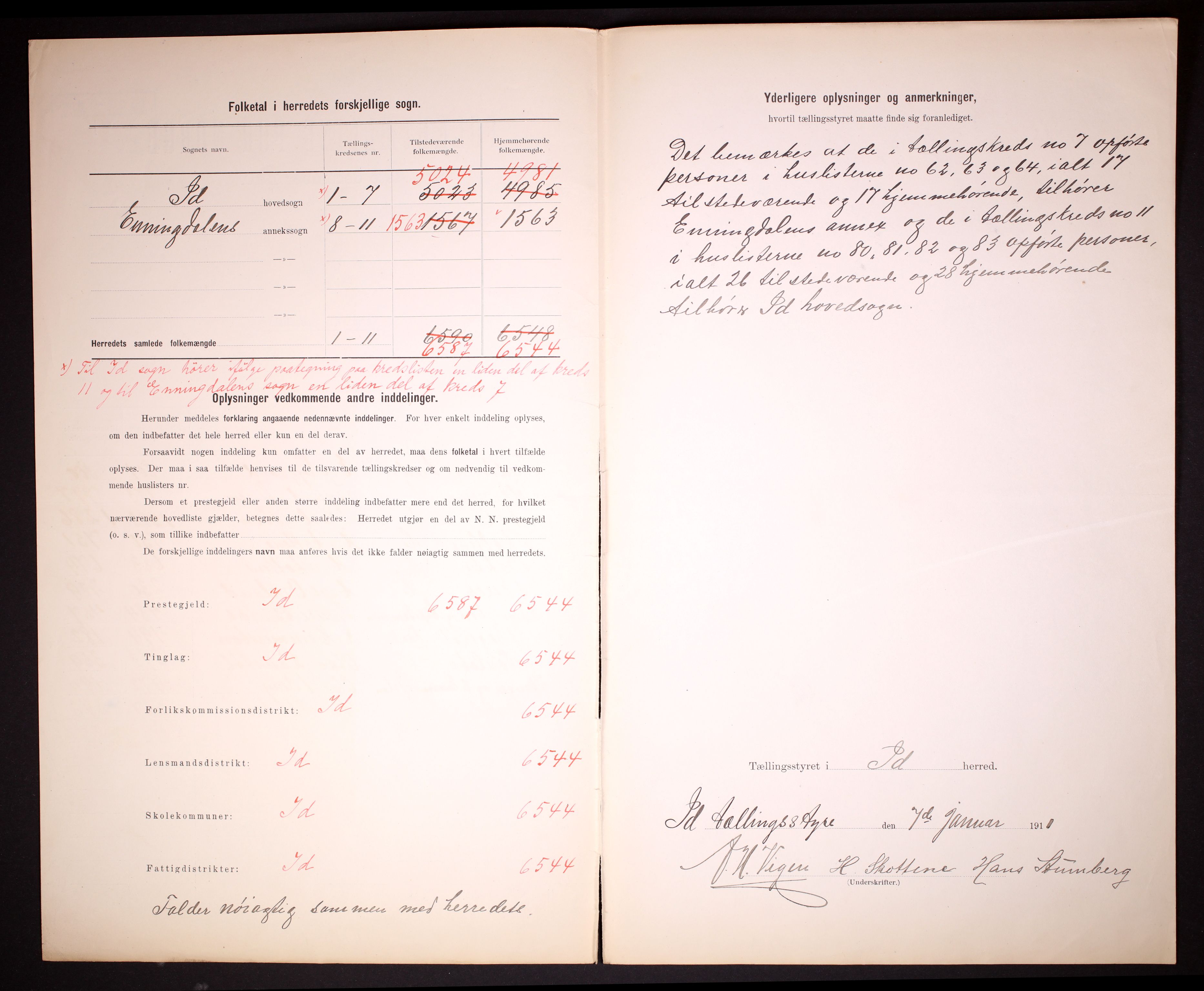 RA, 1910 census for Idd, 1910, p. 3