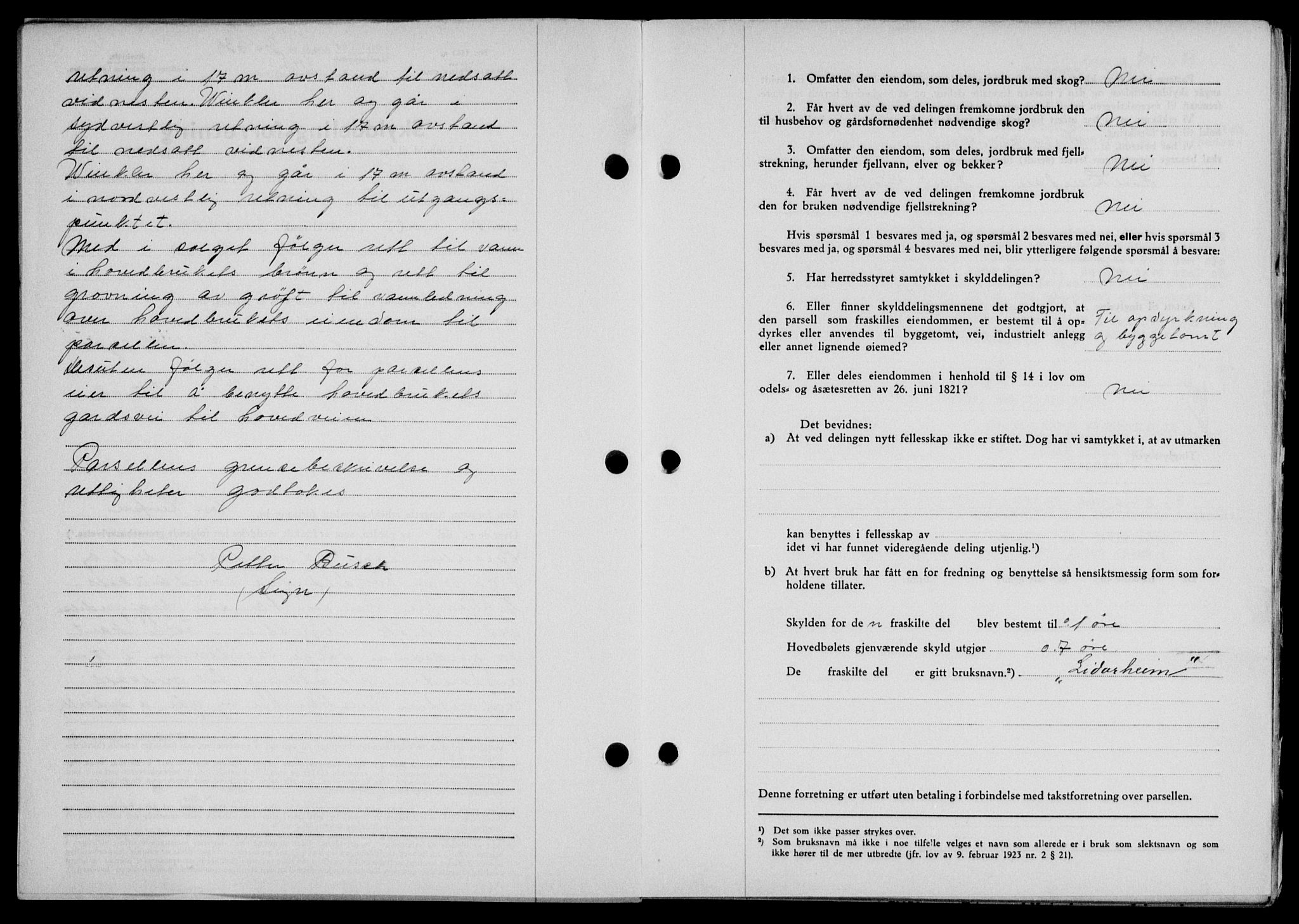 Lofoten sorenskriveri, SAT/A-0017/1/2/2C/L0005a: Mortgage book no. 5a, 1939-1939, Diary no: : 314/1939