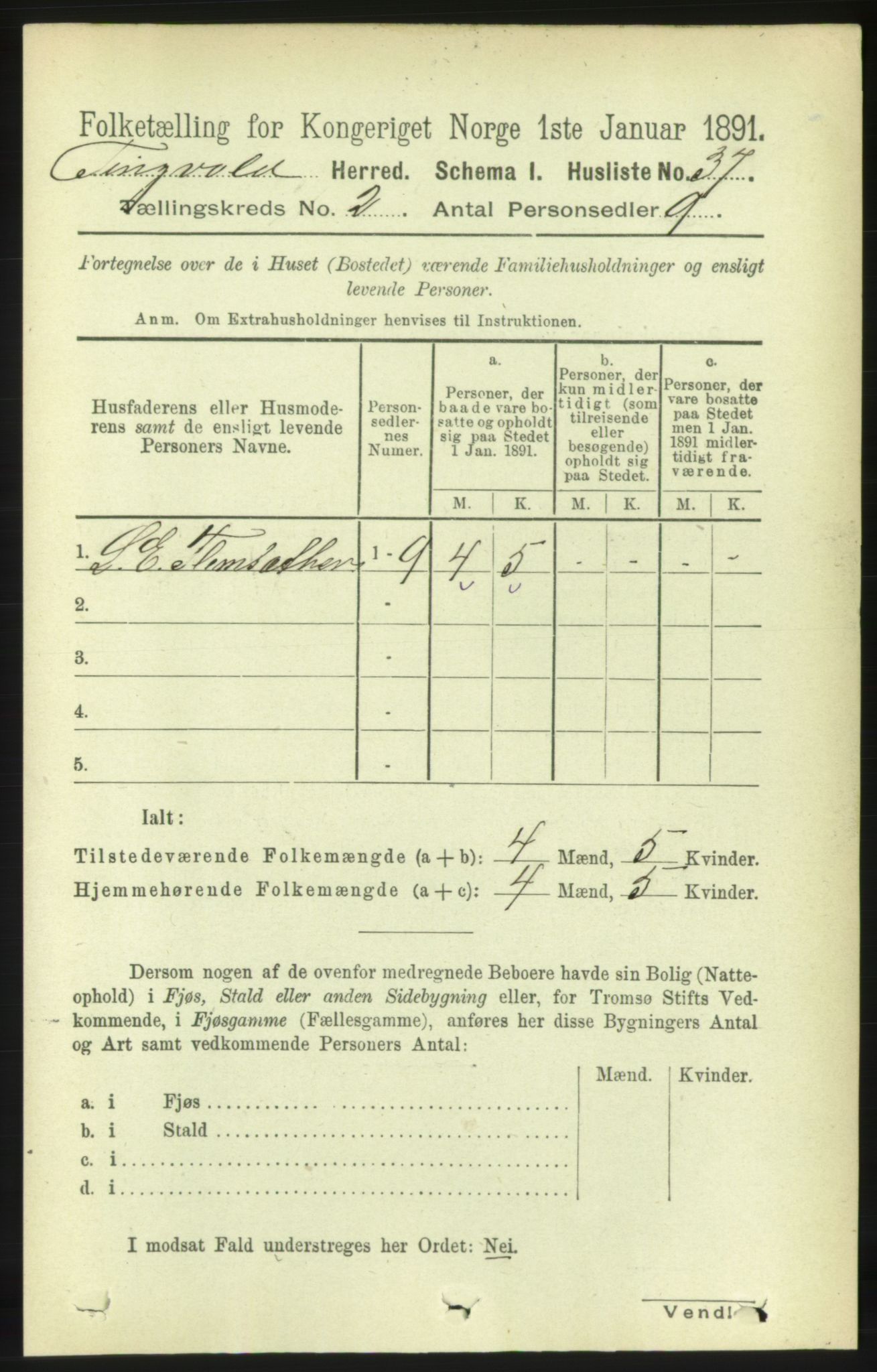 RA, 1891 census for 1560 Tingvoll, 1891, p. 559