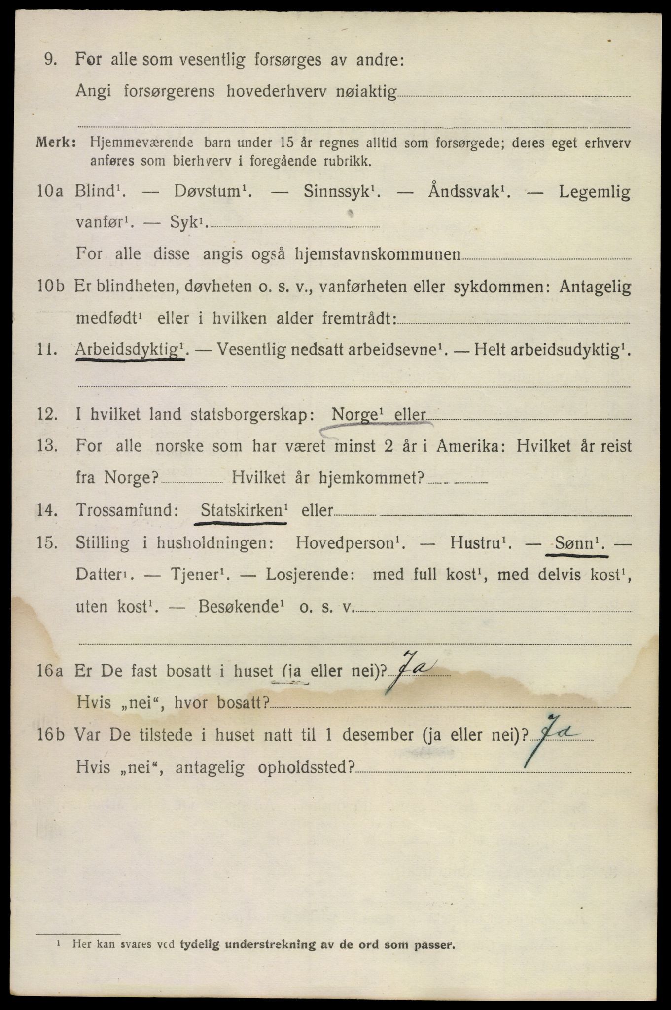 SAKO, 1920 census for Stokke, 1920, p. 7857