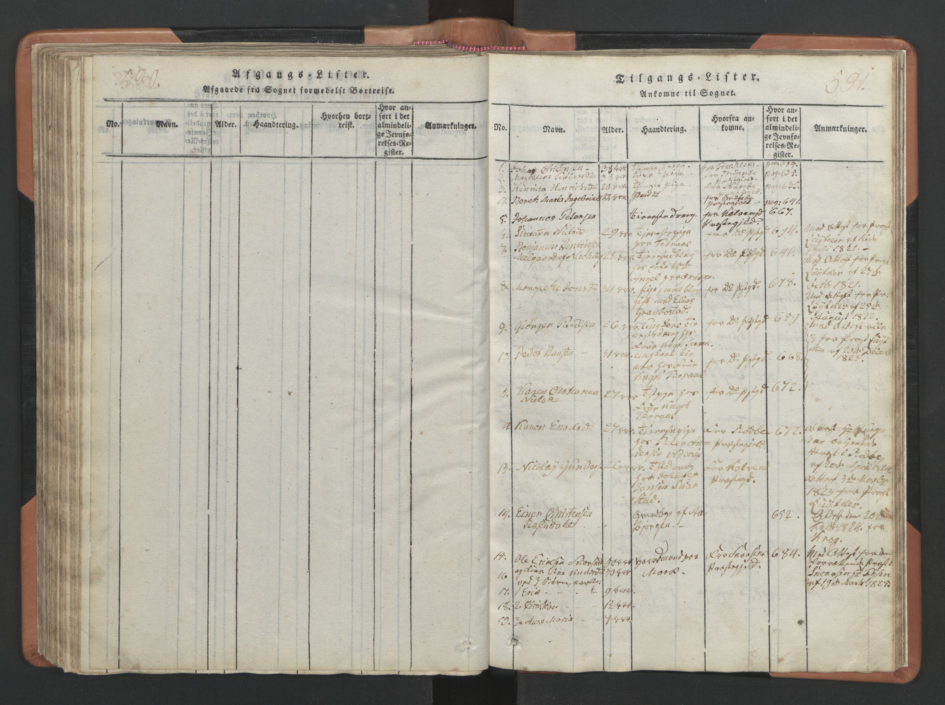 Ministerialprotokoller, klokkerbøker og fødselsregistre - Nordland, SAT/A-1459/810/L0157: Parish register (copy) no. 810C01, 1819-1842, p. 590-591