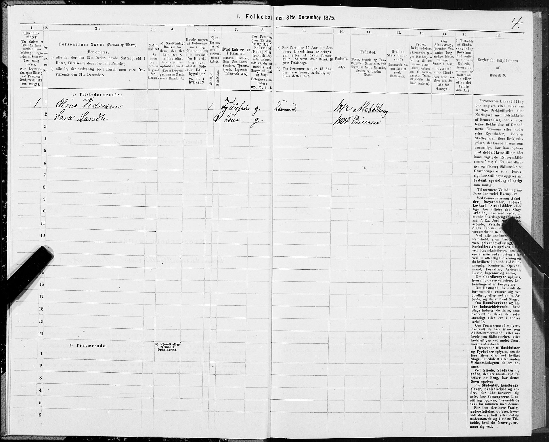 SAT, 1875 census for 1839P Beiarn, 1875, p. 2004