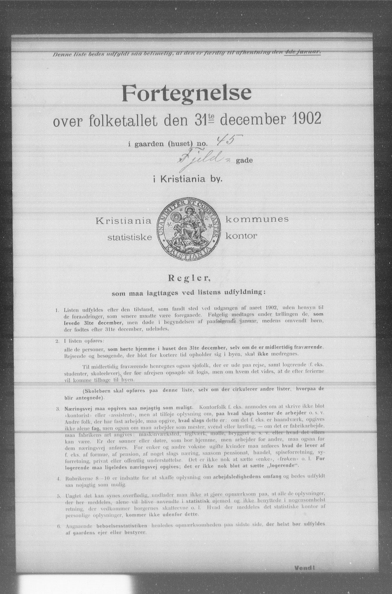 OBA, Municipal Census 1902 for Kristiania, 1902, p. 4810