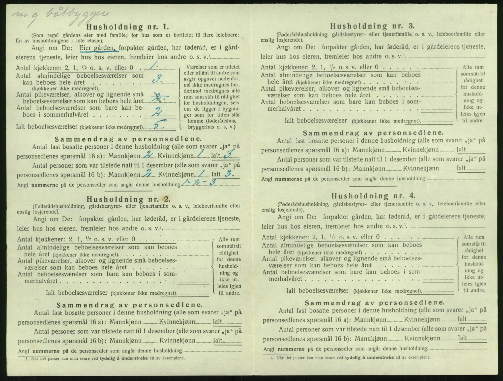 SAK, 1920 census for Fjære, 1920, p. 2046