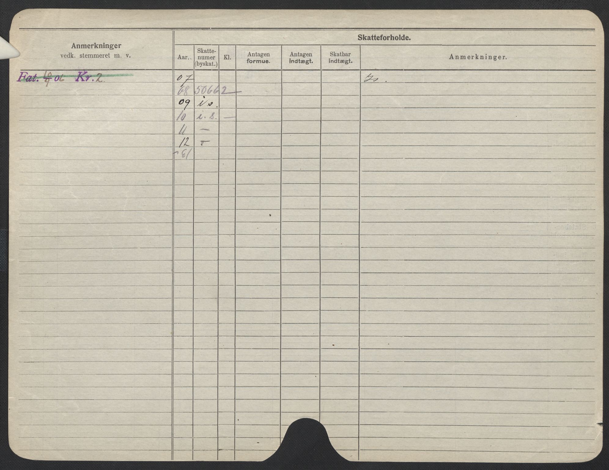 Oslo folkeregister, Registerkort, AV/SAO-A-11715/F/Fa/Fac/L0013: Kvinner, 1906-1914, p. 399b