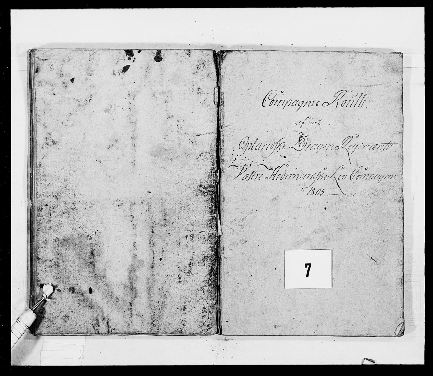 Generalitets- og kommissariatskollegiet, Det kongelige norske kommissariatskollegium, AV/RA-EA-5420/E/Eh/L0017: Opplandske dragonregiment, 1802-1805, p. 378