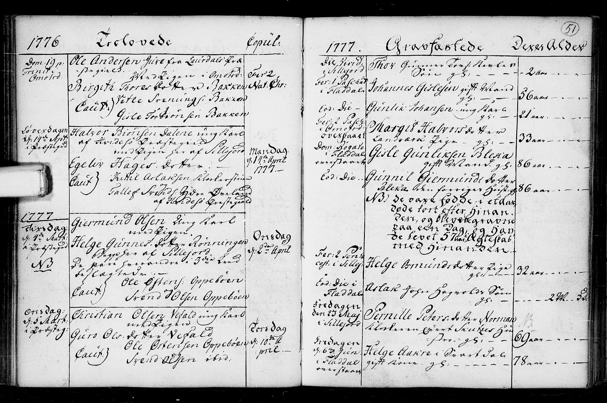 Seljord kirkebøker, SAKO/A-20/F/Fa/L0008: Parish register (official) no. I 8, 1755-1814, p. 51