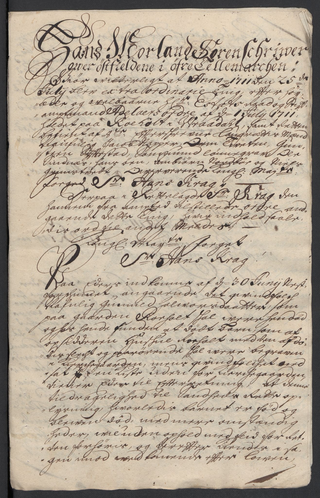 Rentekammeret inntil 1814, Reviderte regnskaper, Fogderegnskap, AV/RA-EA-4092/R36/L2120: Fogderegnskap Øvre og Nedre Telemark og Bamble, 1711, p. 61