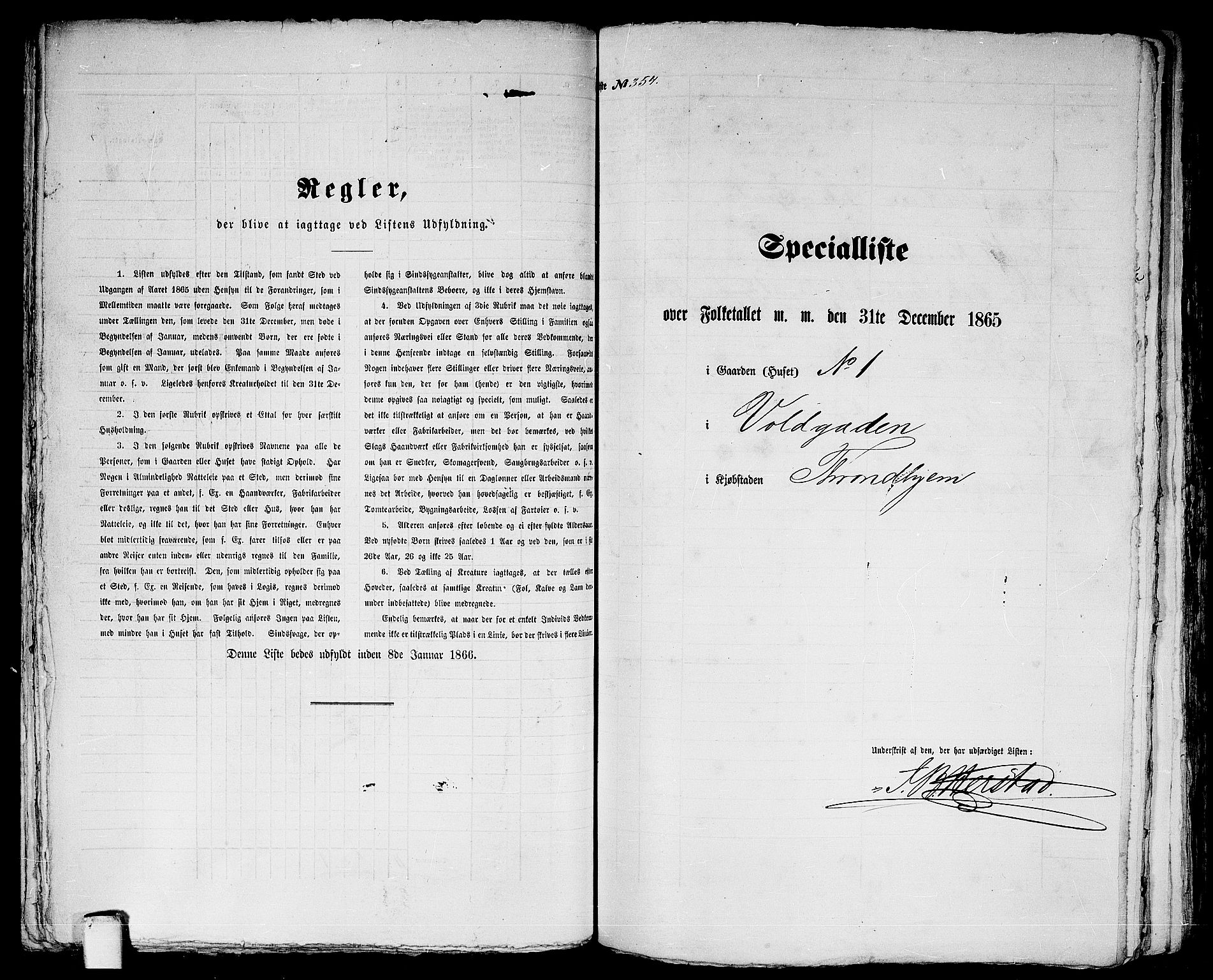 RA, 1865 census for Trondheim, 1865, p. 747