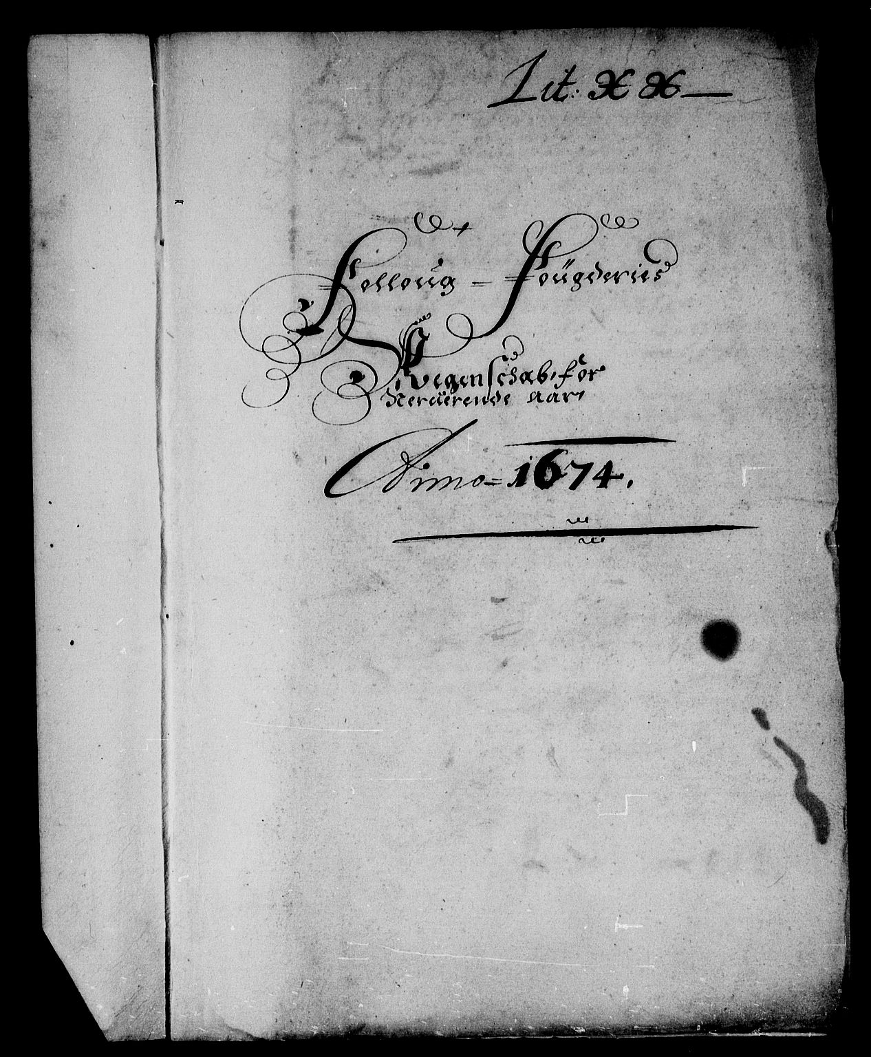 Rentekammeret inntil 1814, Reviderte regnskaper, Stiftamtstueregnskaper, Landkommissariatet på Akershus og Akershus stiftamt, RA/EA-5869/R/Rb/L0100: Akershus stiftamt, 1674