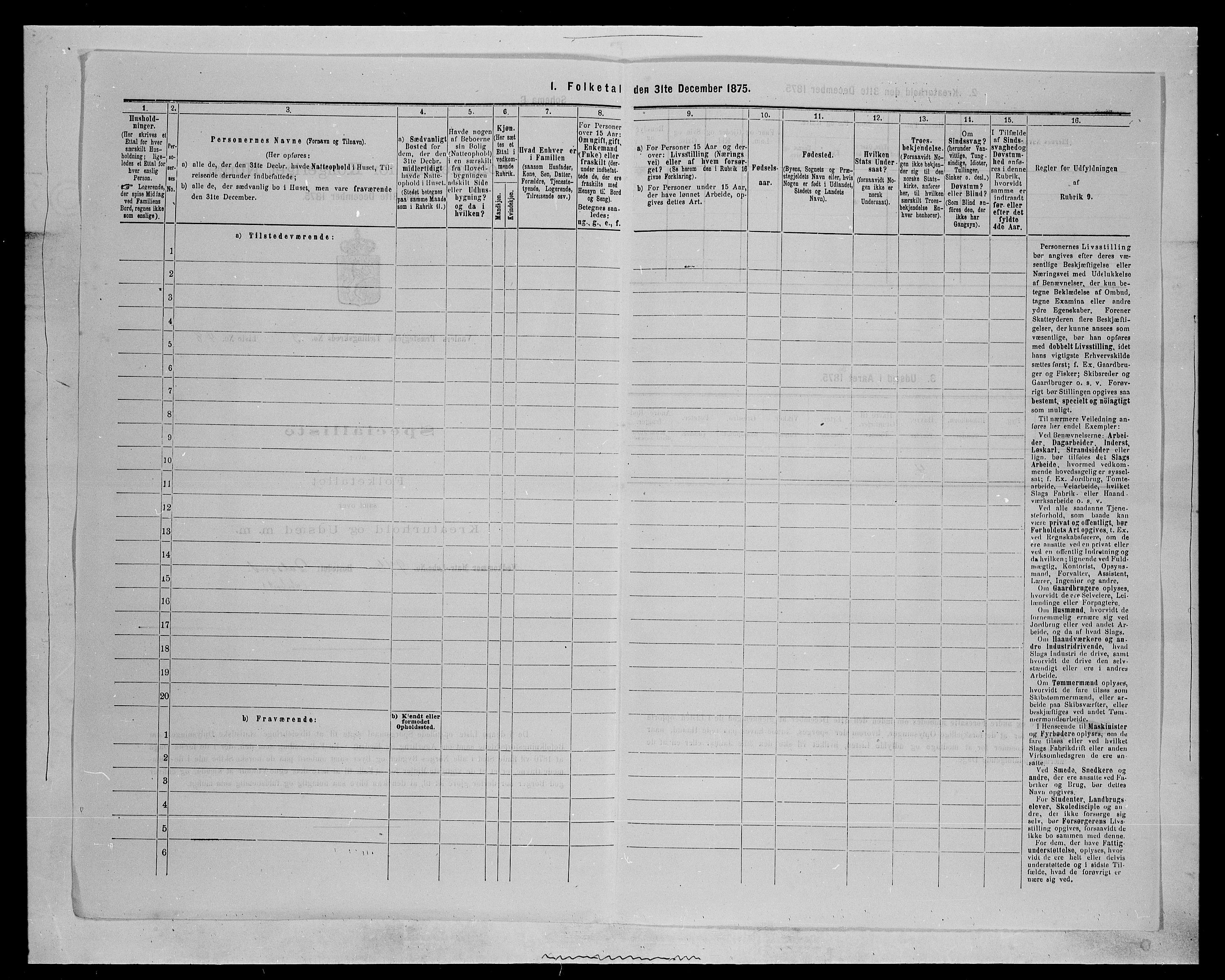 SAH, 1875 census for 0426P Våler parish (Hedmark), 1875, p. 490