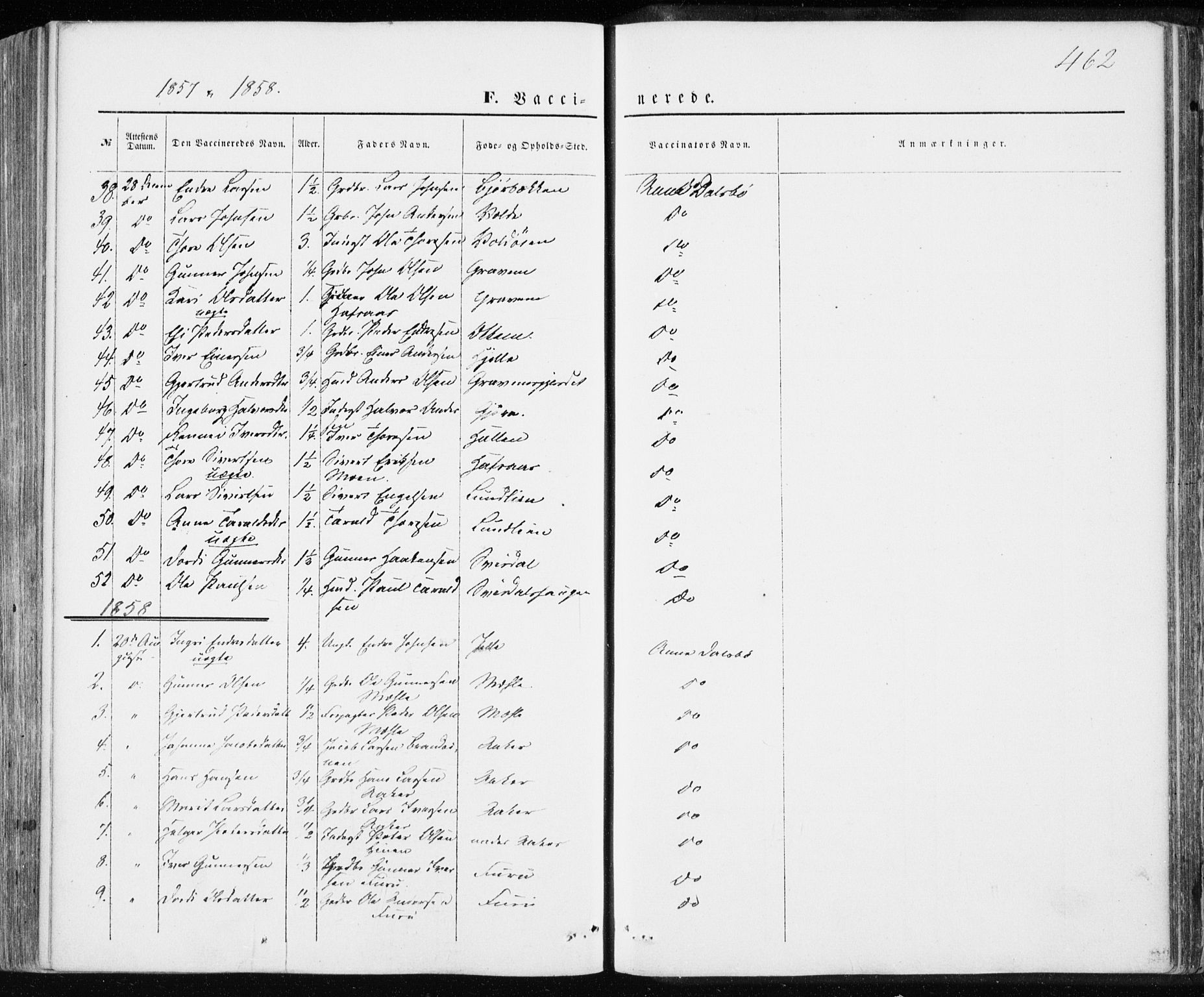 Ministerialprotokoller, klokkerbøker og fødselsregistre - Møre og Romsdal, SAT/A-1454/590/L1013: Parish register (official) no. 590A05, 1847-1877, p. 462