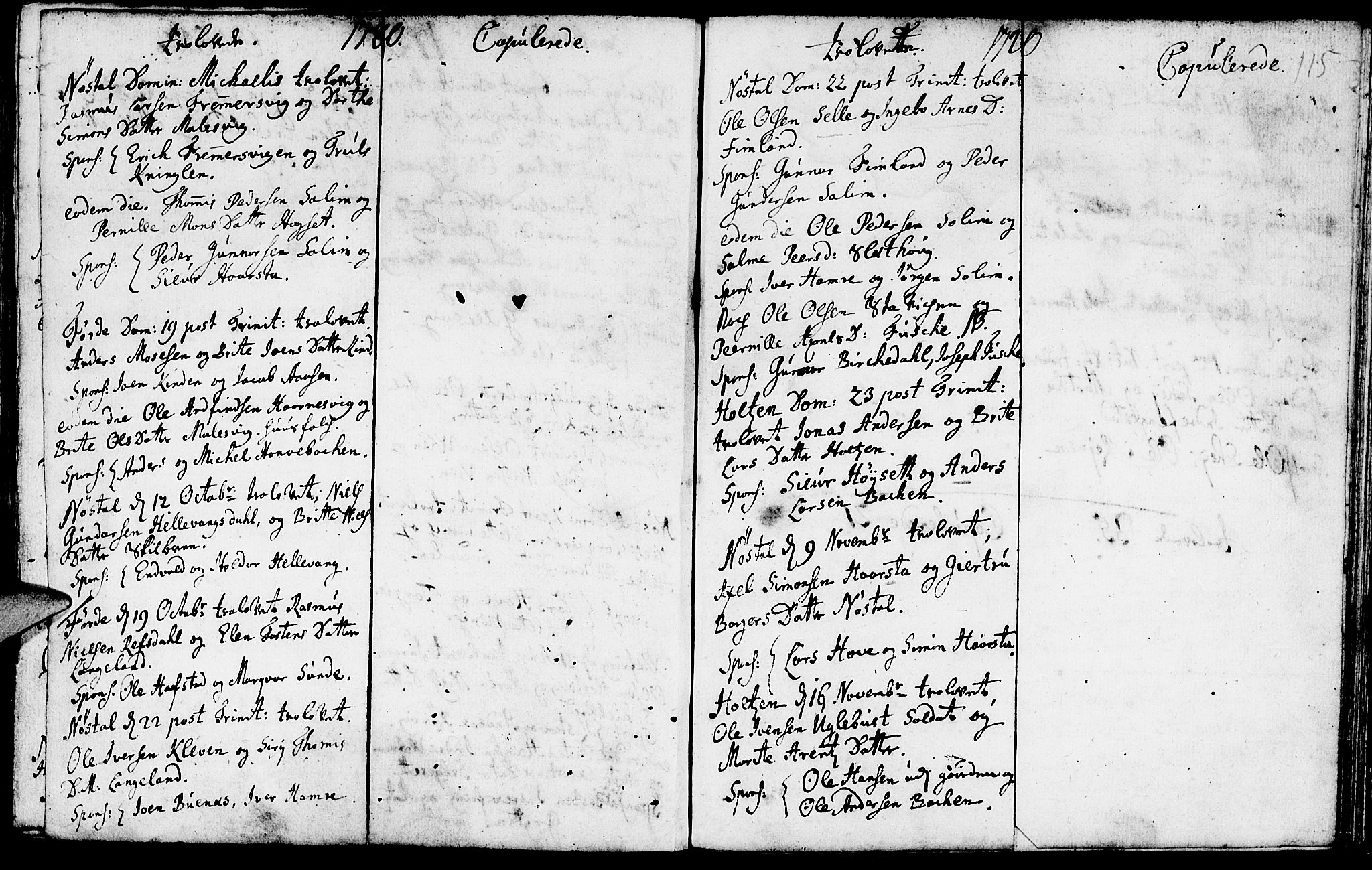 Førde sokneprestembete, SAB/A-79901/H/Haa/Haaa/L0001: Parish register (official) no. A 1, 1720-1727, p. 115