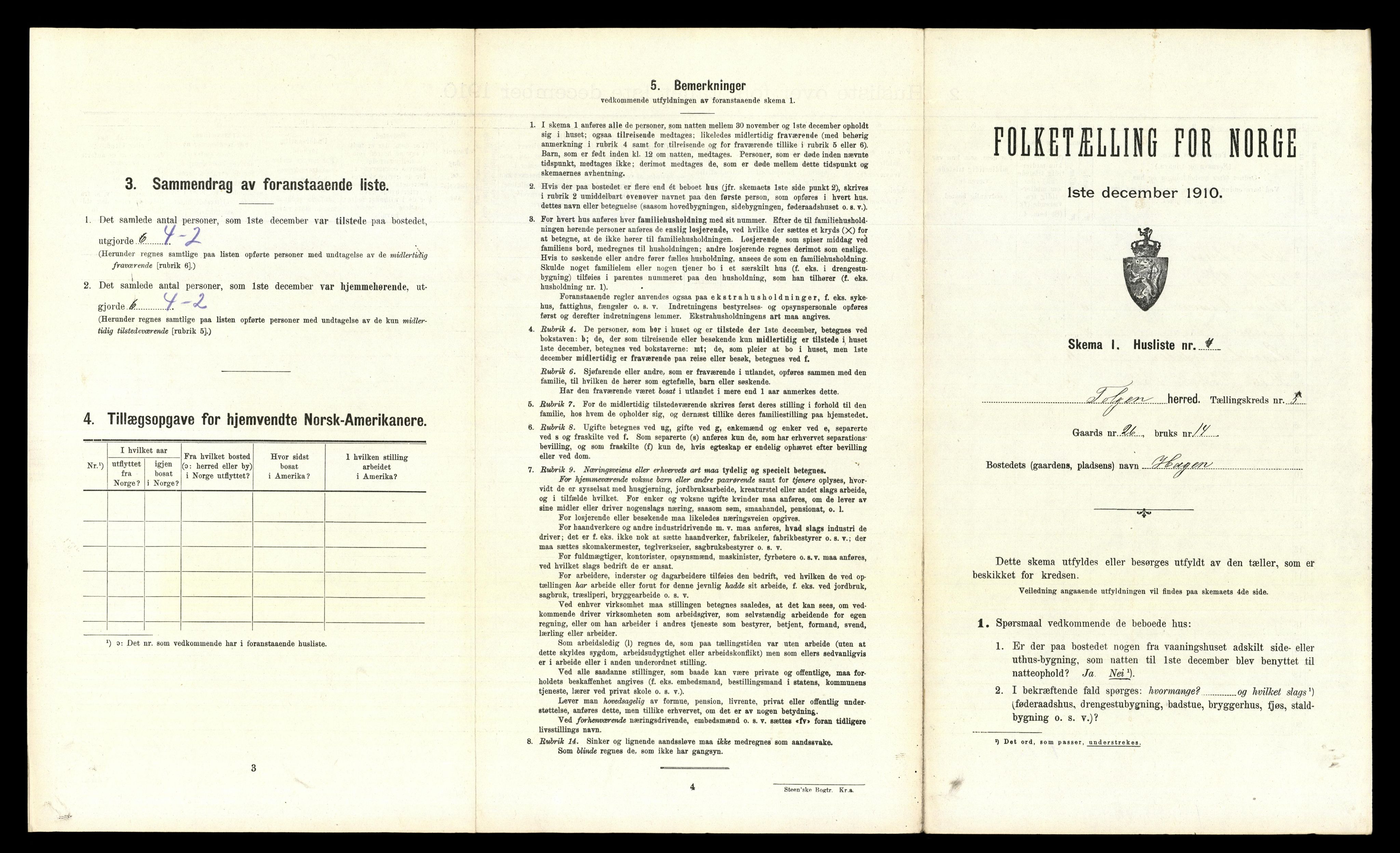 RA, 1910 census for Tolga, 1910, p. 362