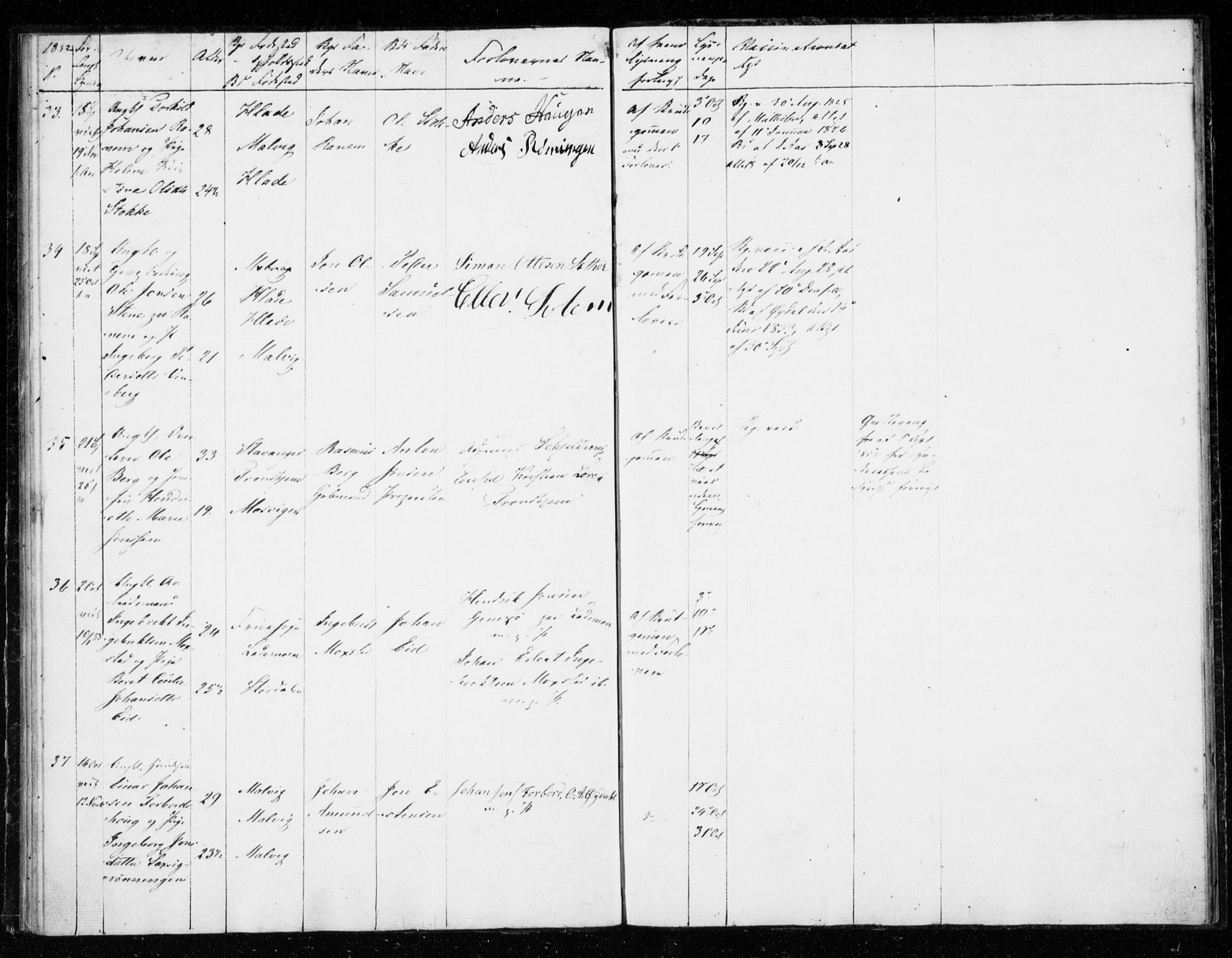 Ministerialprotokoller, klokkerbøker og fødselsregistre - Sør-Trøndelag, SAT/A-1456/606/L0296: Banns register no. 606A11, 1849-1854