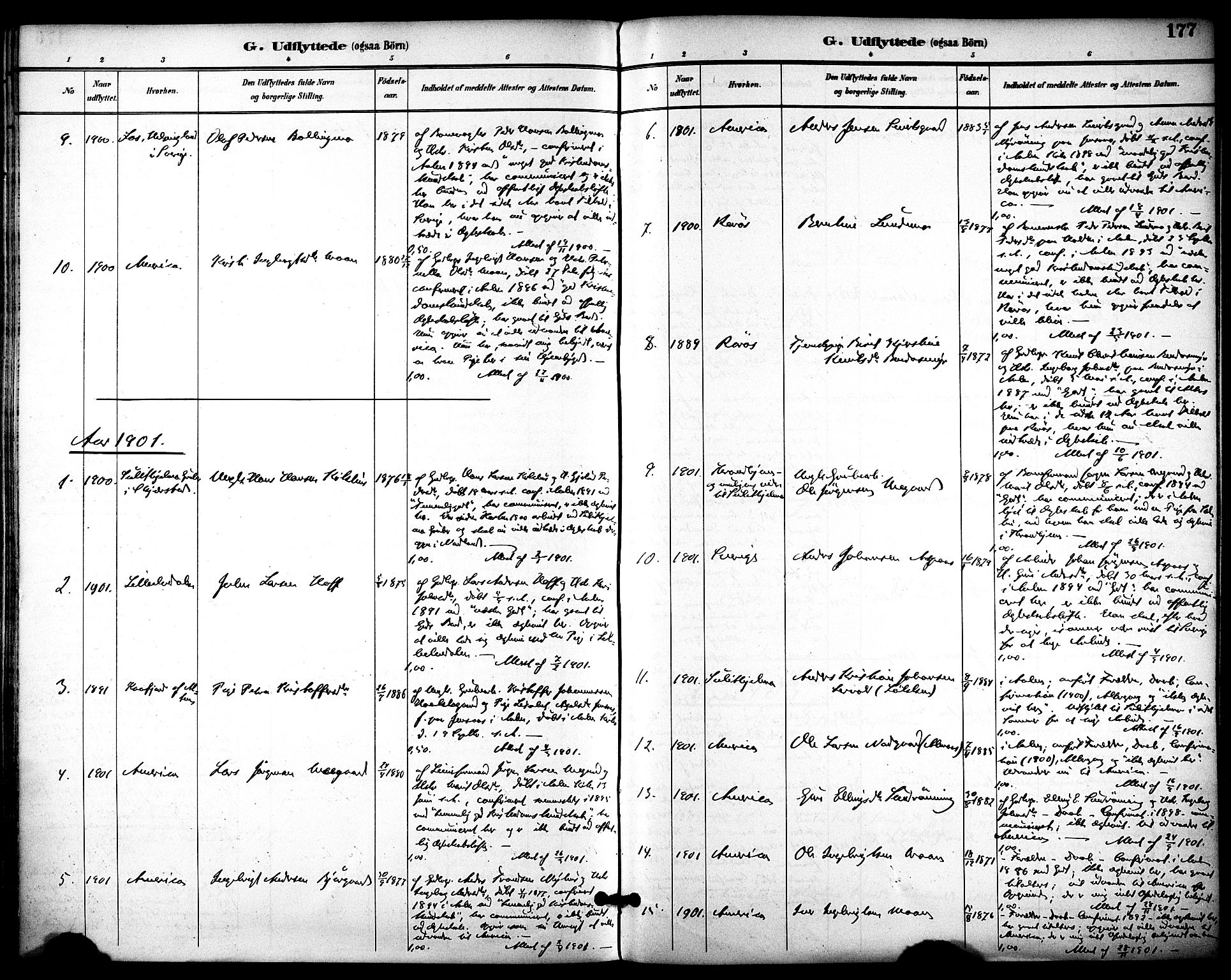 Ministerialprotokoller, klokkerbøker og fødselsregistre - Sør-Trøndelag, SAT/A-1456/686/L0984: Parish register (official) no. 686A02, 1891-1906, p. 177