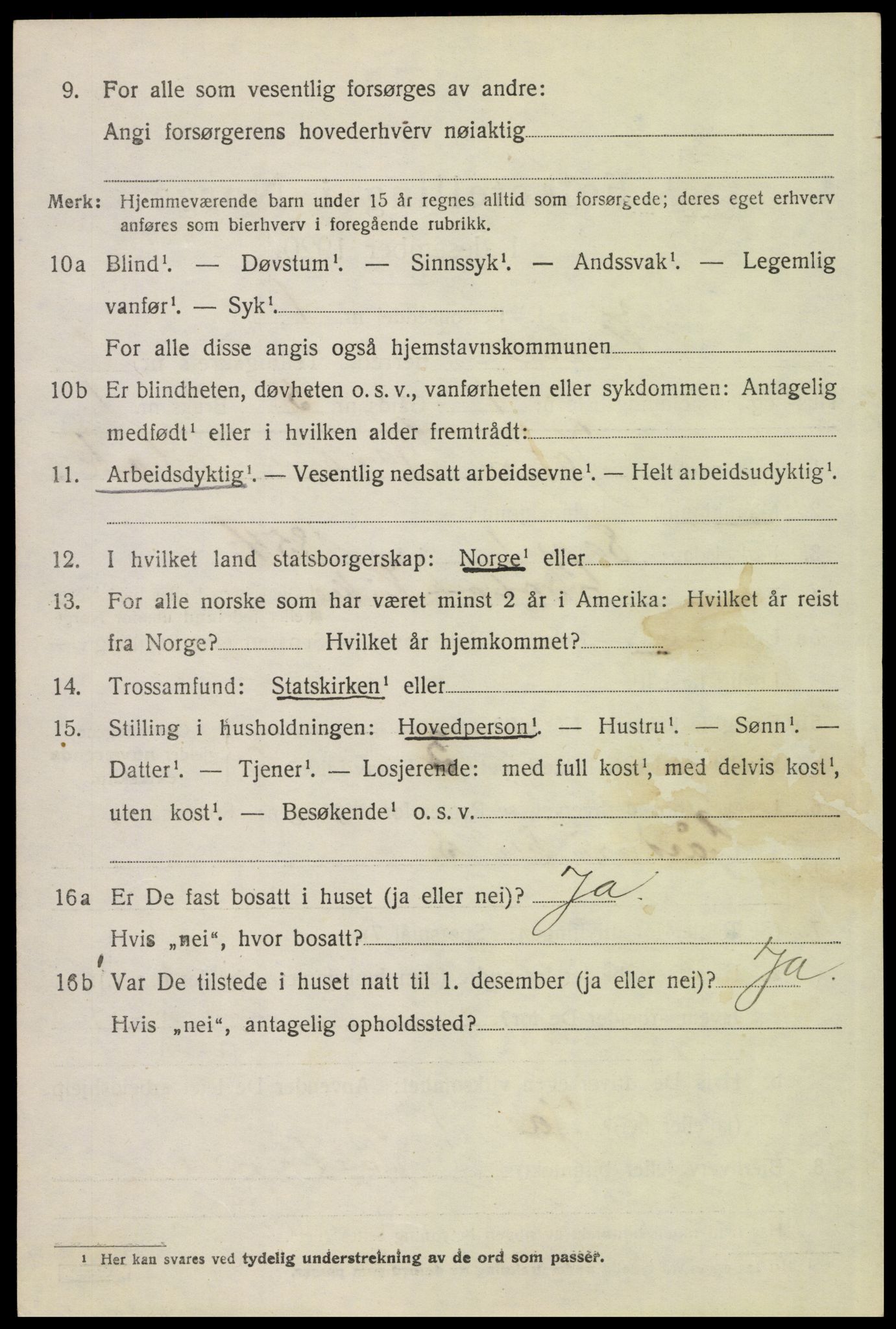 SAH, 1920 census for Kvikne, 1920, p. 969